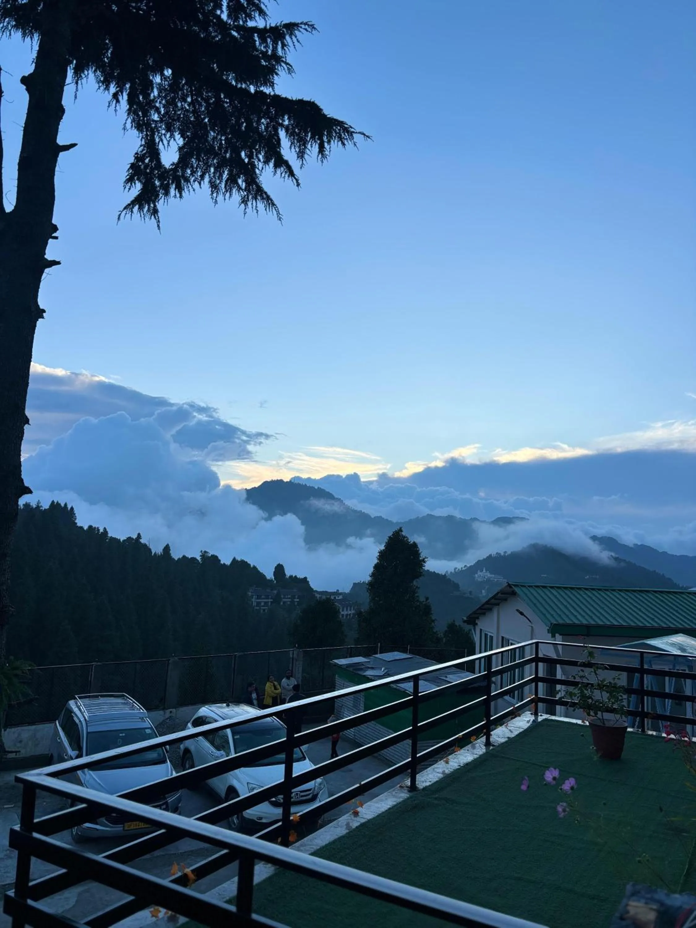 View (from property/room) in PinnacleHouse kanatal Uttarakhand