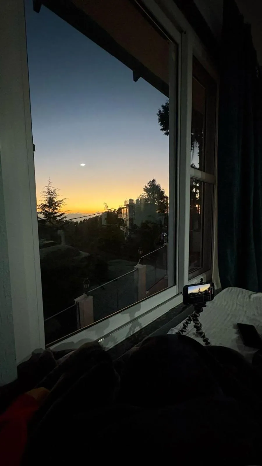 View (from property/room) in PinnacleHouse kanatal Uttarakhand