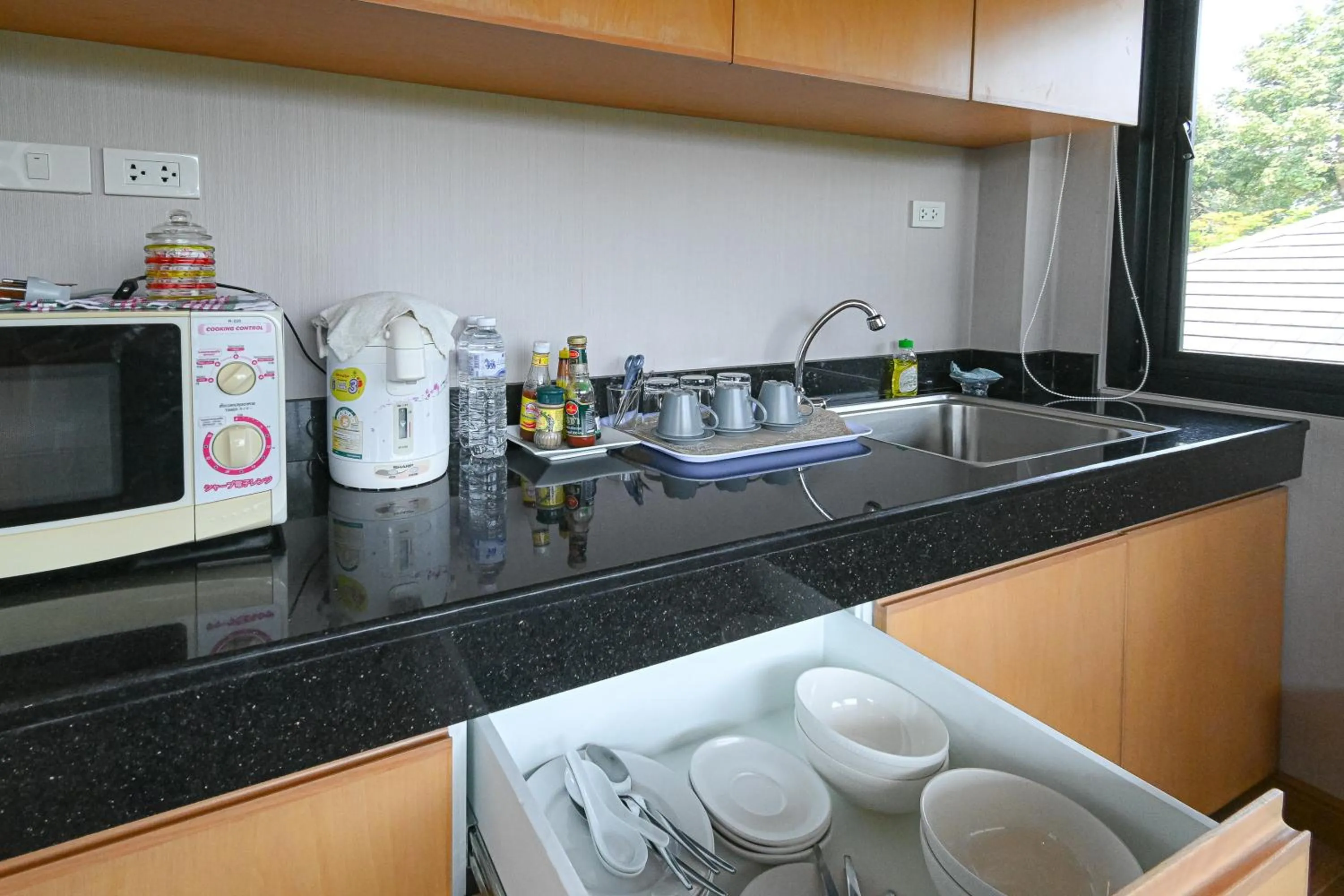 Kitchen or kitchenette in Suanphung Bonsai Village