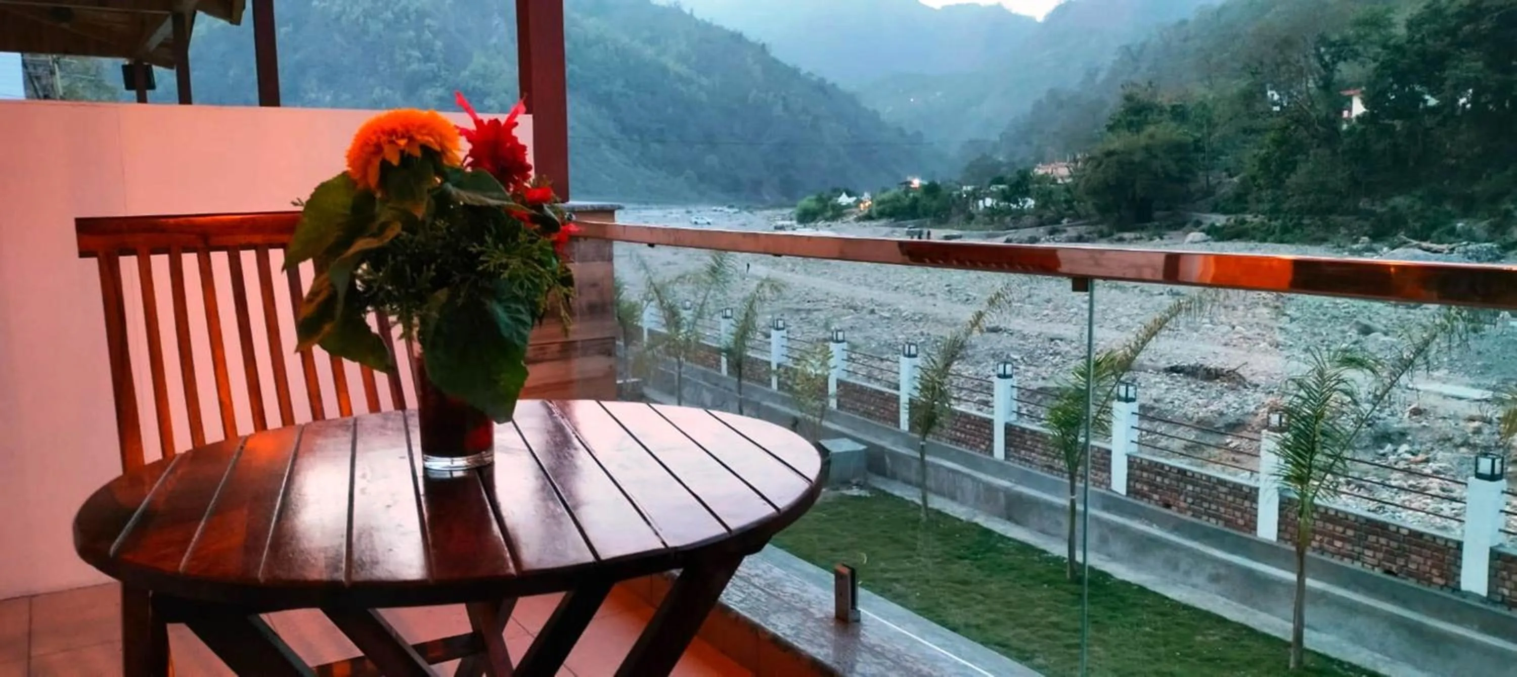Balcony/Terrace in Qcent Woods Resort & Spa, Rishikesh