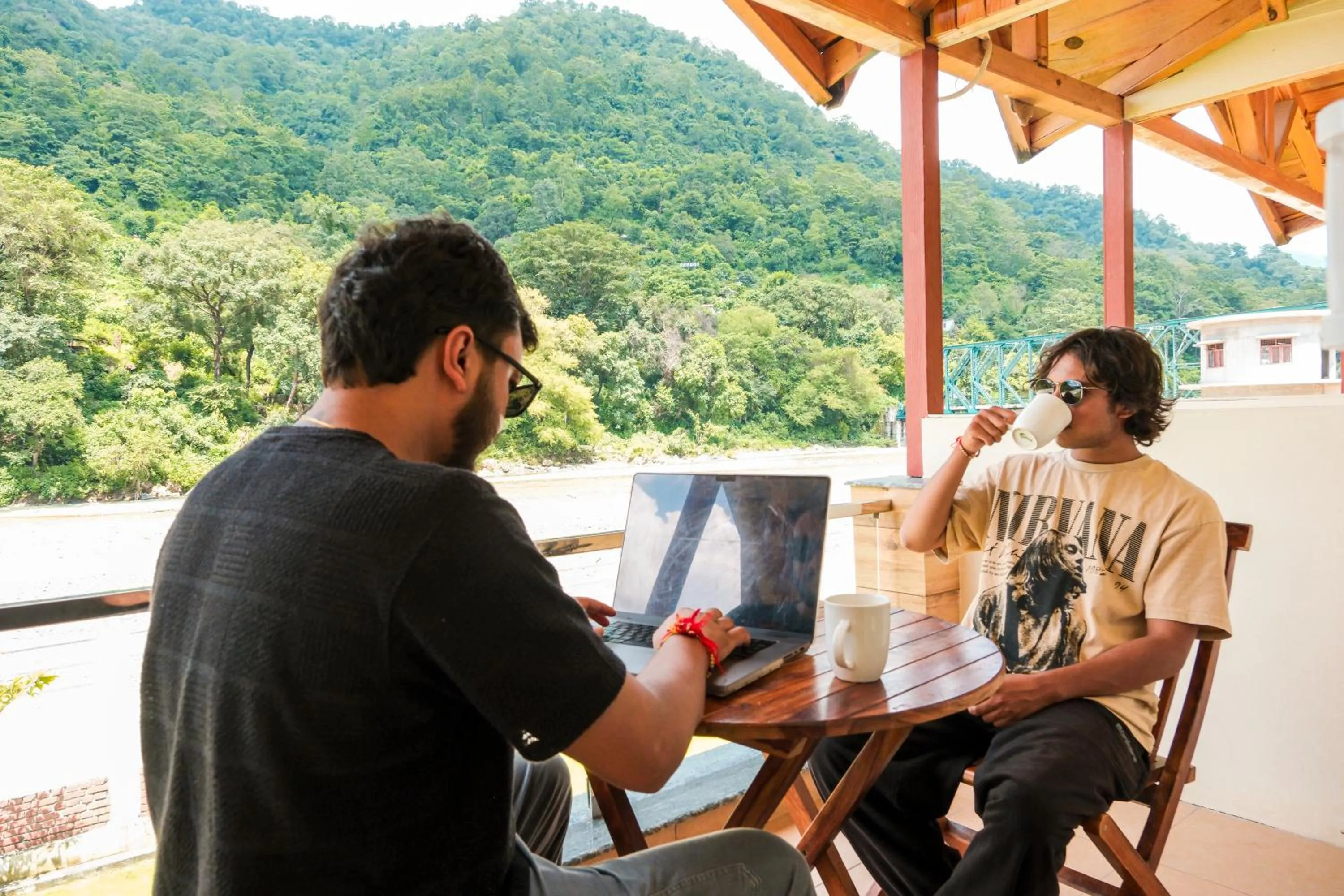 Balcony/Terrace in Qcent Woods Resort & Spa, Rishikesh