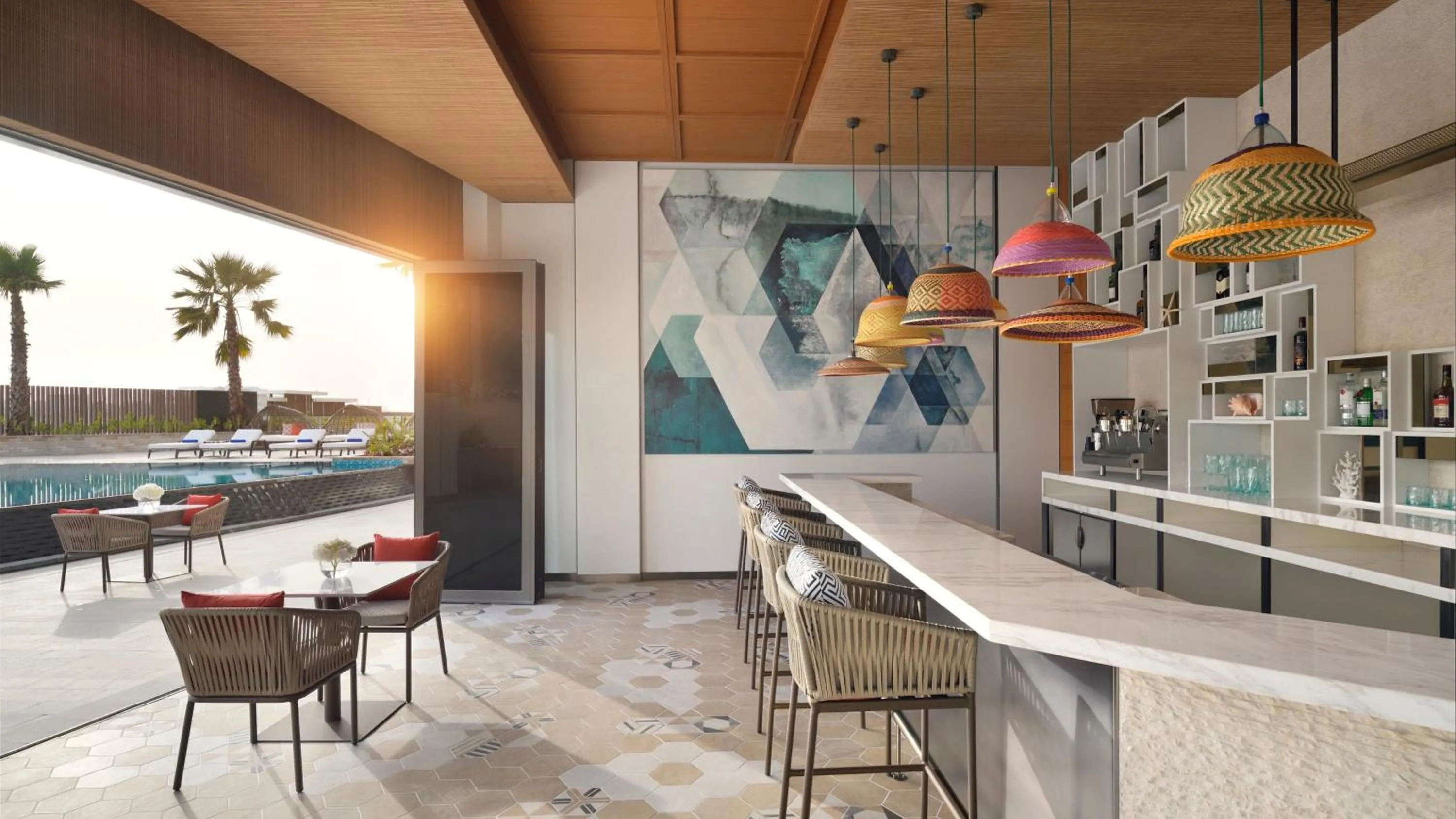 Lounge or bar in InterContinental Residences Abu Dhabi by IHG