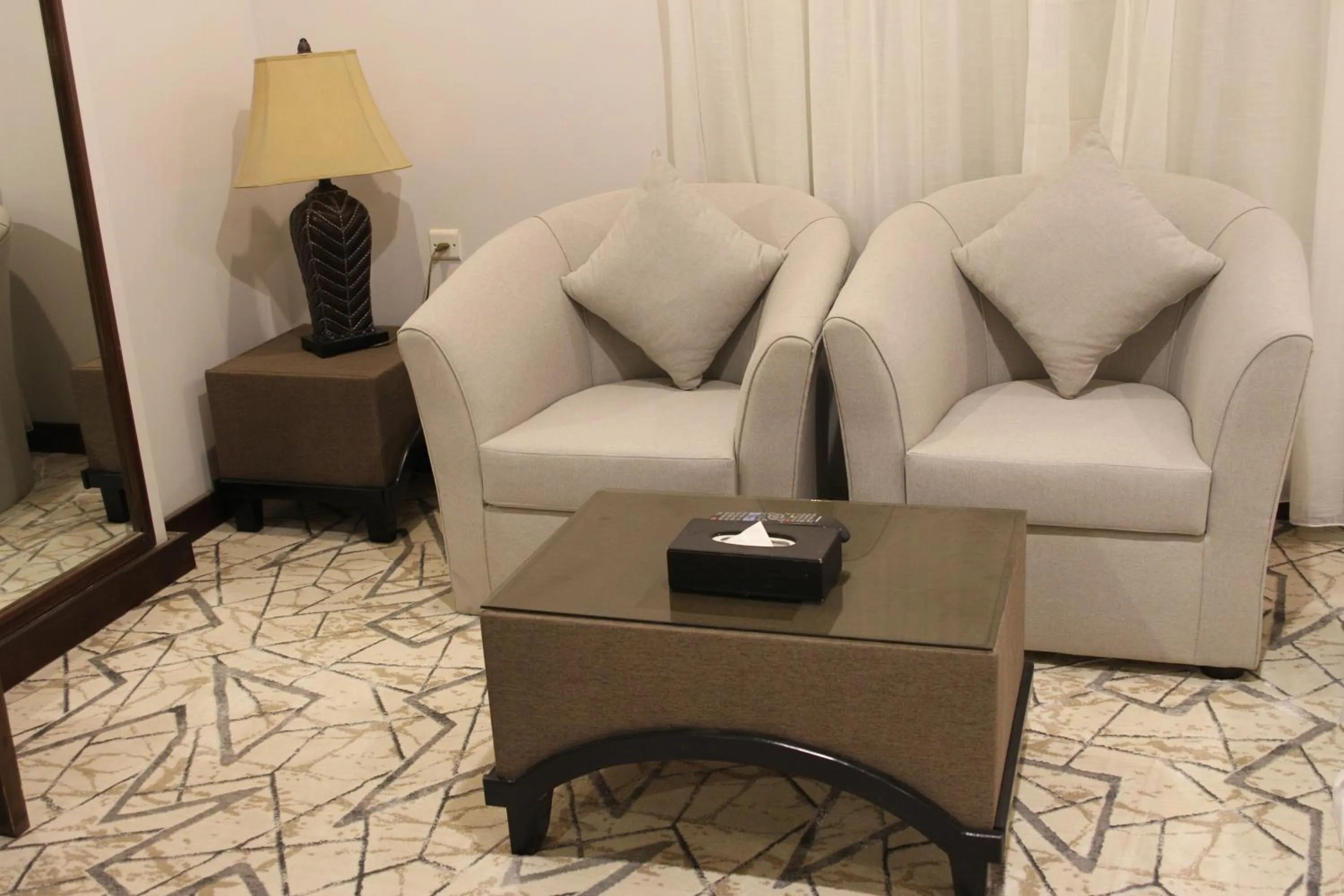 Seating area in Carawan Al Khaleej Hotel Olaya