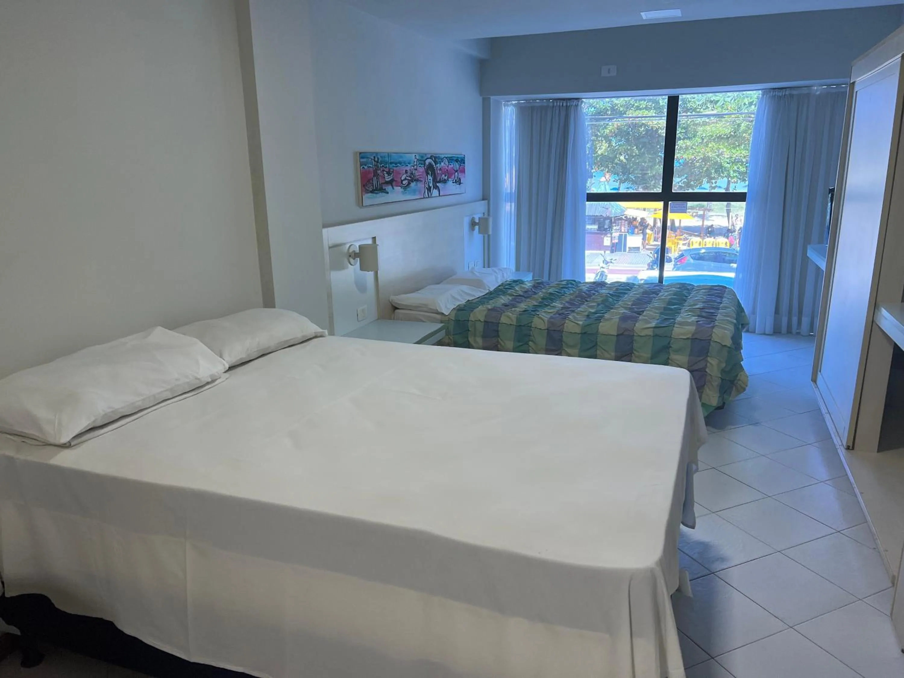 View (from property/room), Bed in Flat Ambassador - Cabo Branco - João Pessoa