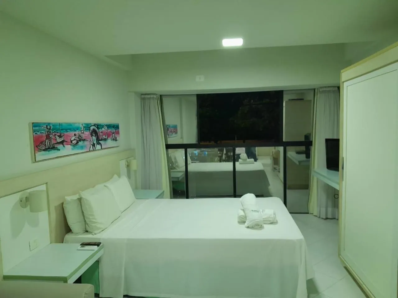 Bedroom, Bed in Flat Ambassador - Cabo Branco - João Pessoa