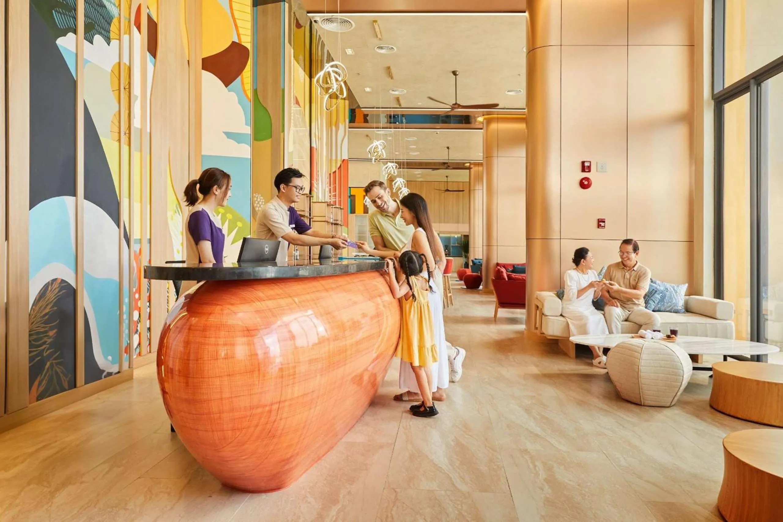 Lobby or reception in Dhawa Ho Tram