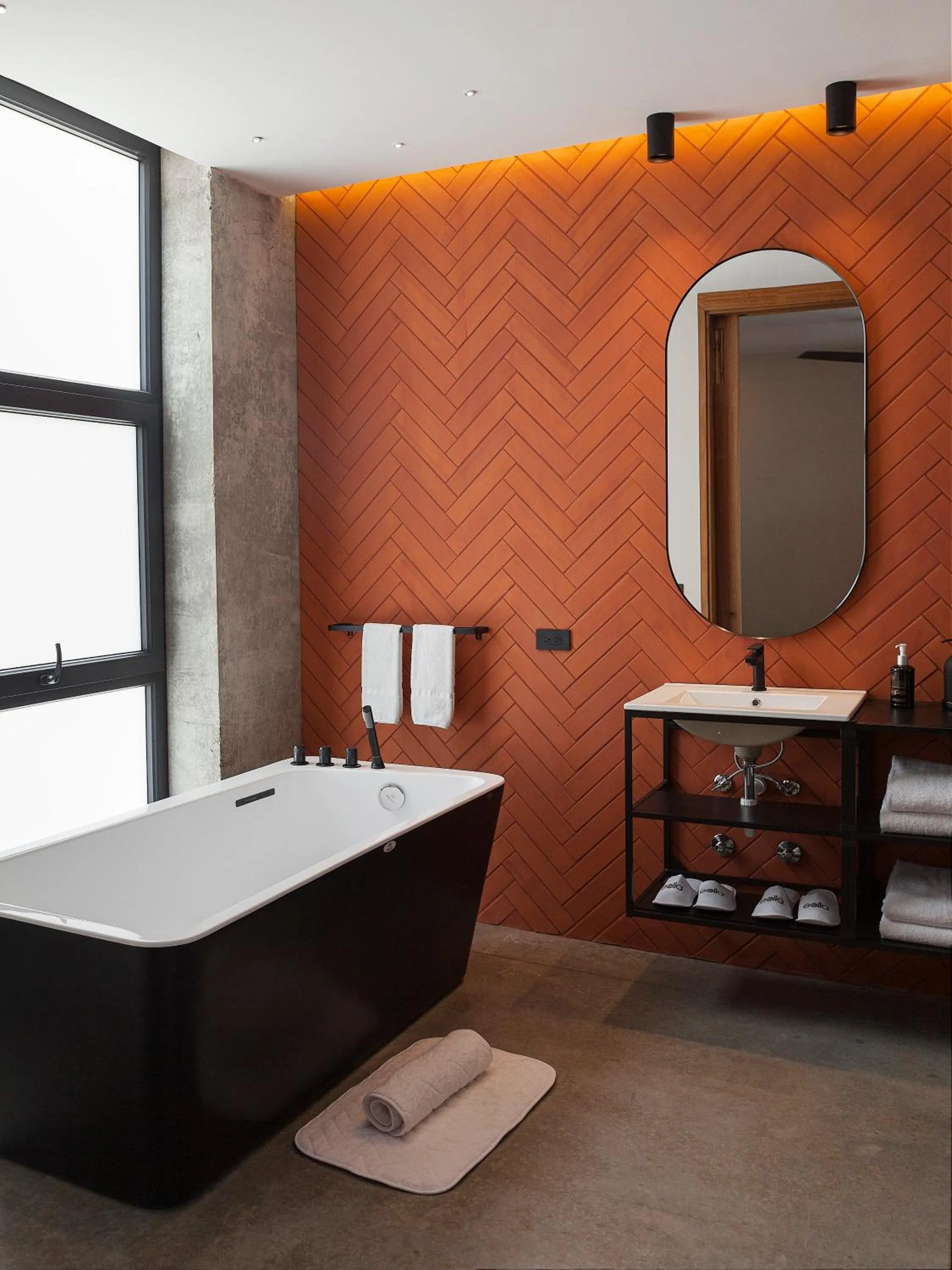 Bathroom in Eolia Sustainable Design Hotel