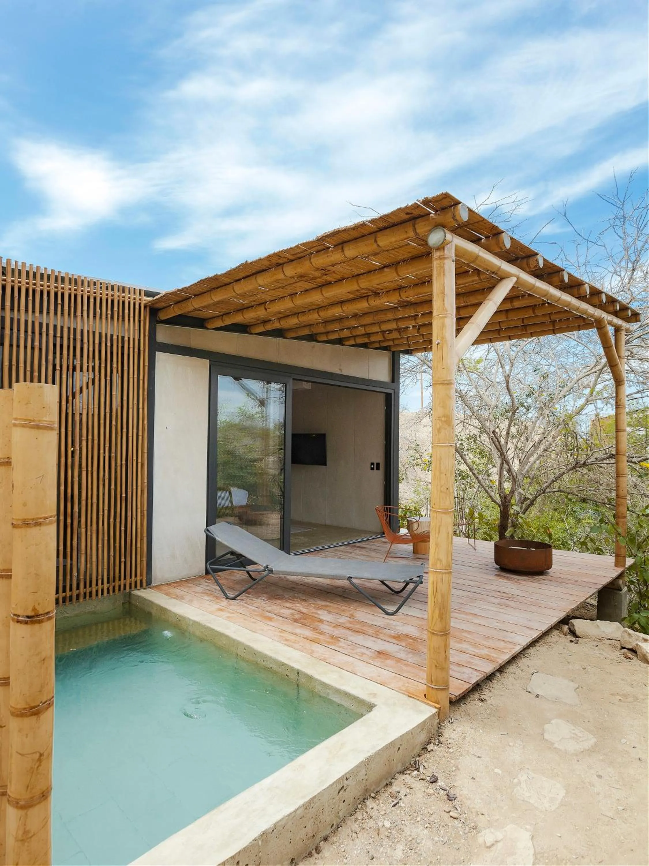 Pool view in Eolia Sustainable Design Hotel