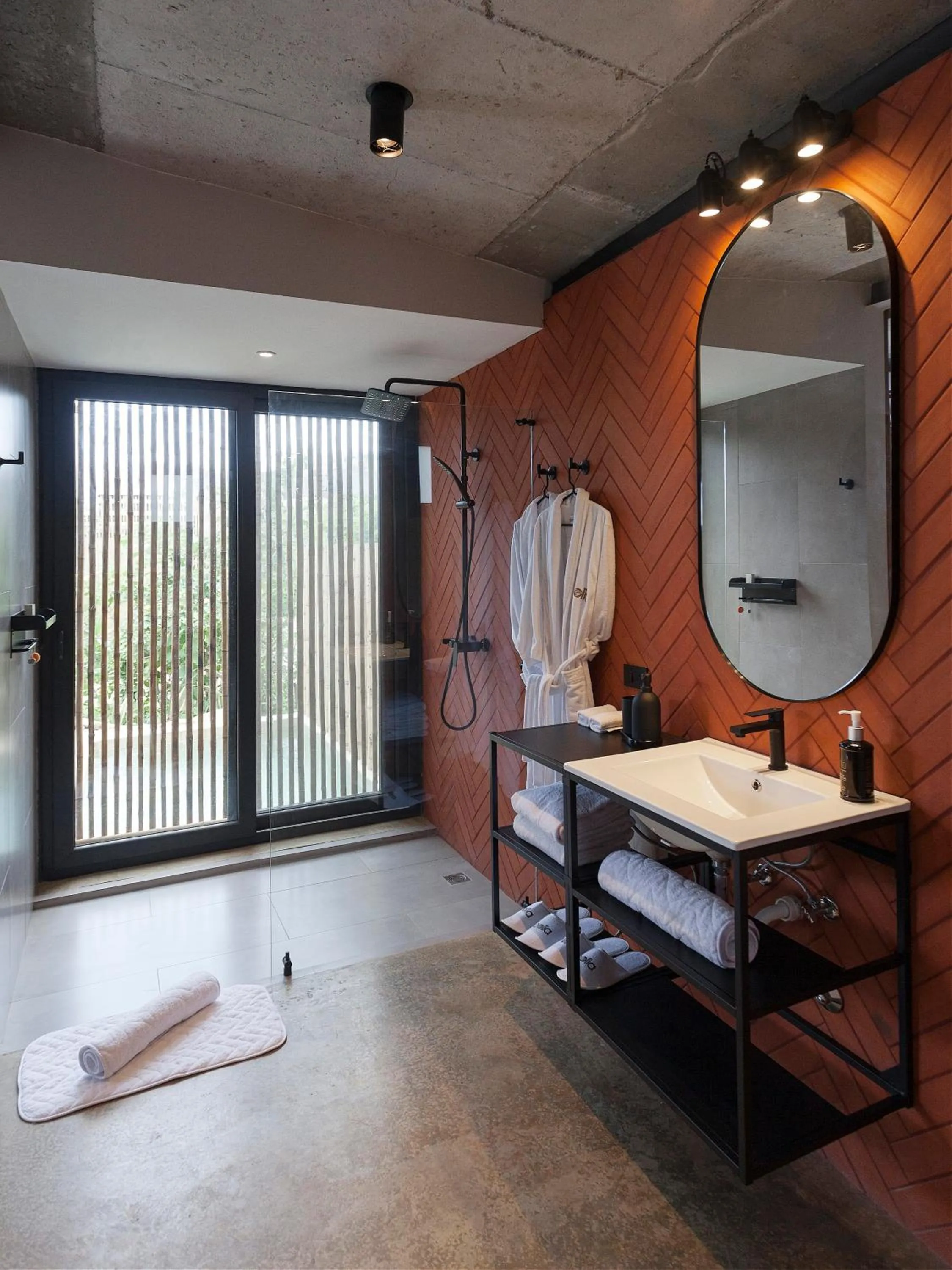 Bathroom in Eolia Sustainable Design Hotel