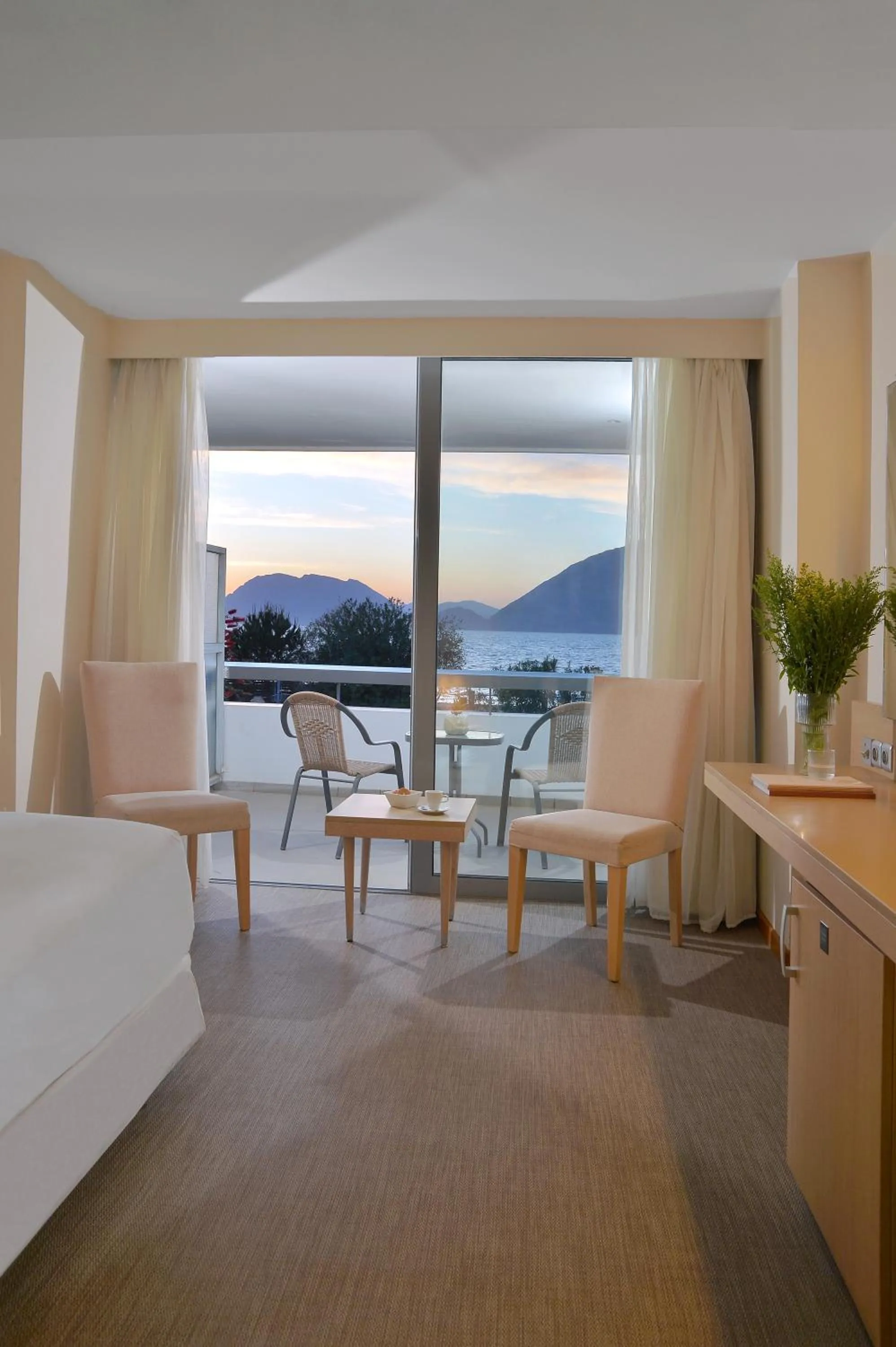 View (from property/room), Bed in Airotel Achaia Beach