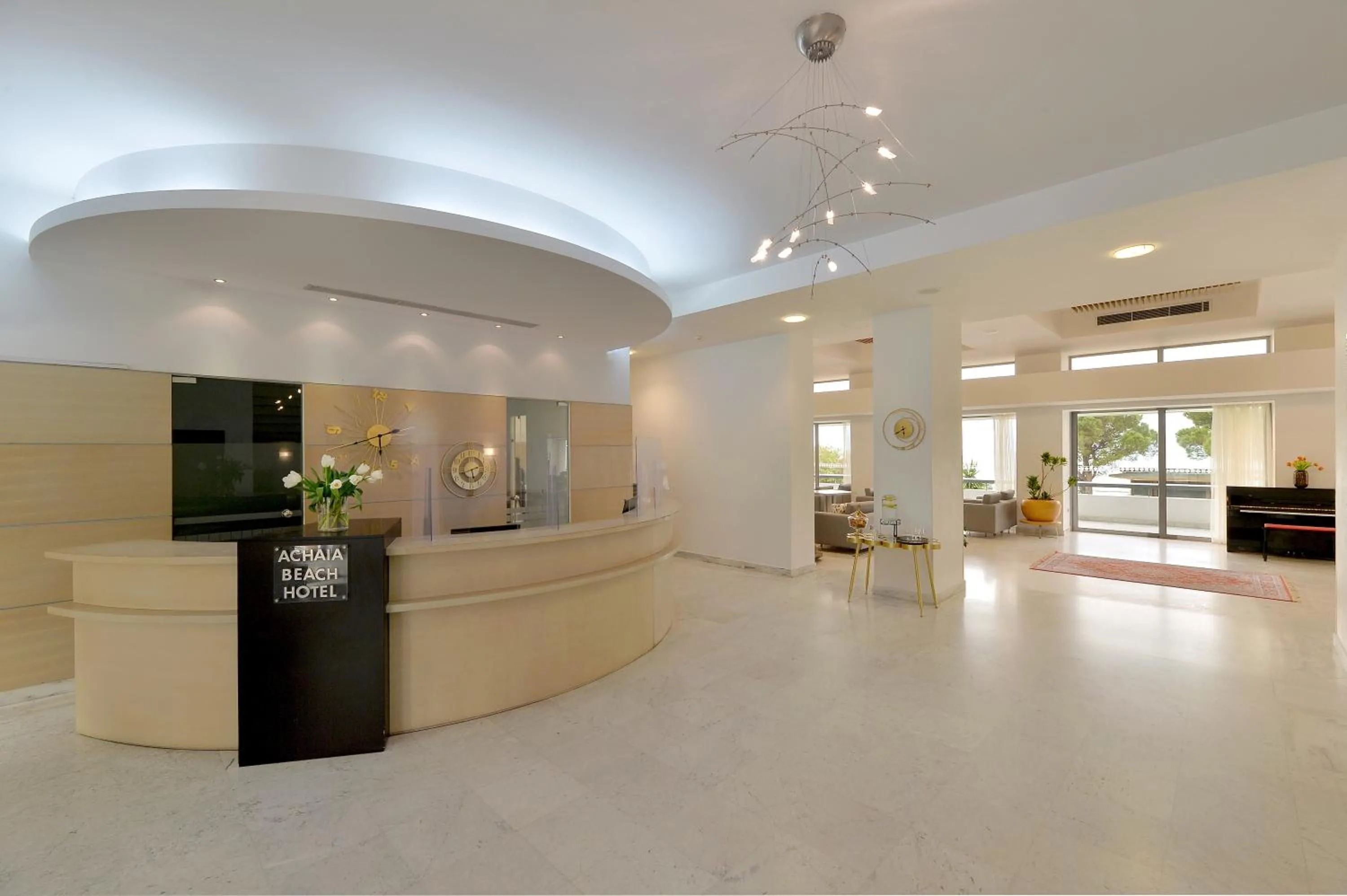 Lobby or reception in Airotel Achaia Beach