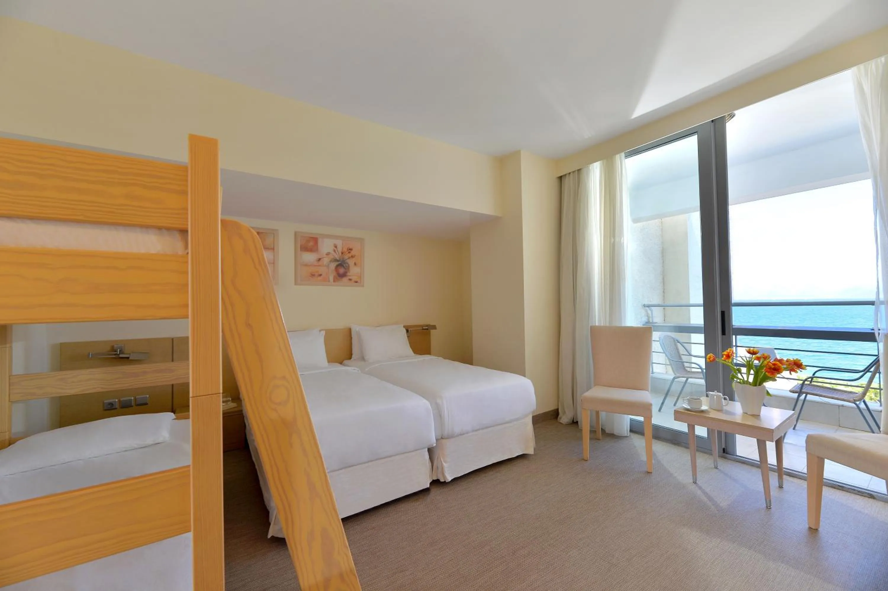 Bed in Airotel Achaia Beach