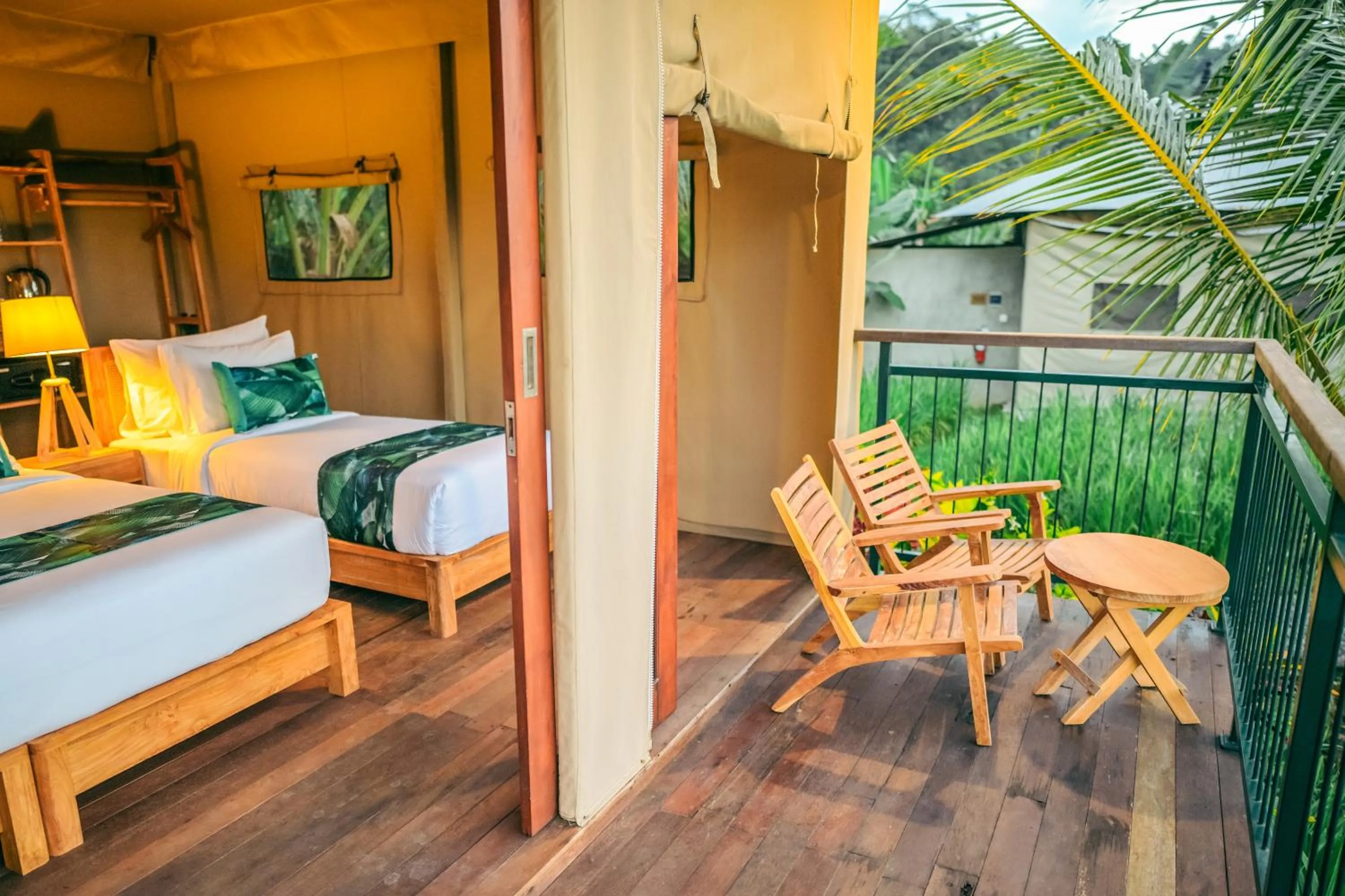 Balcony/Terrace, Bed in Kaura Bali
