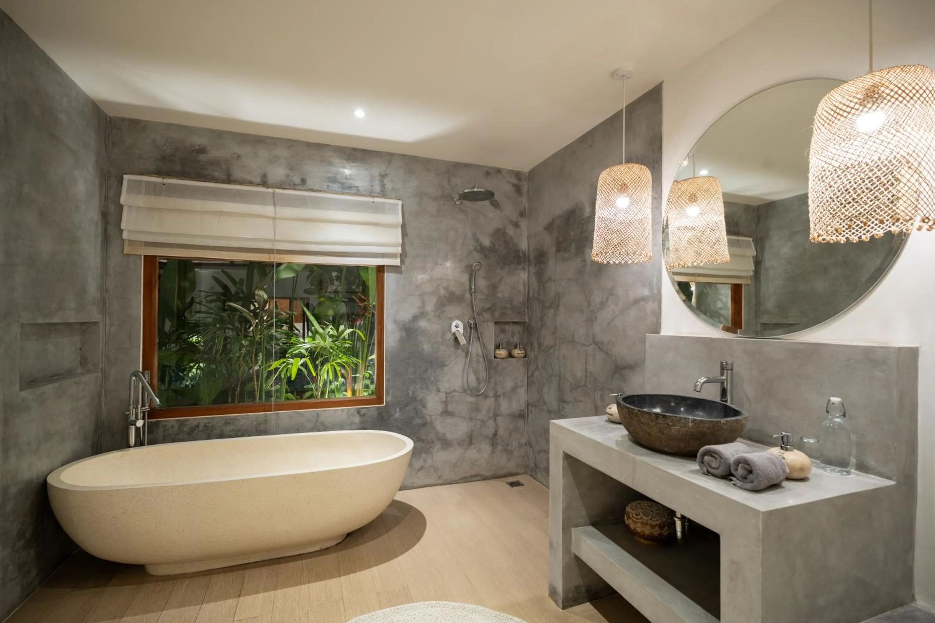 Shower in Villa Folie by Alfred in Bali