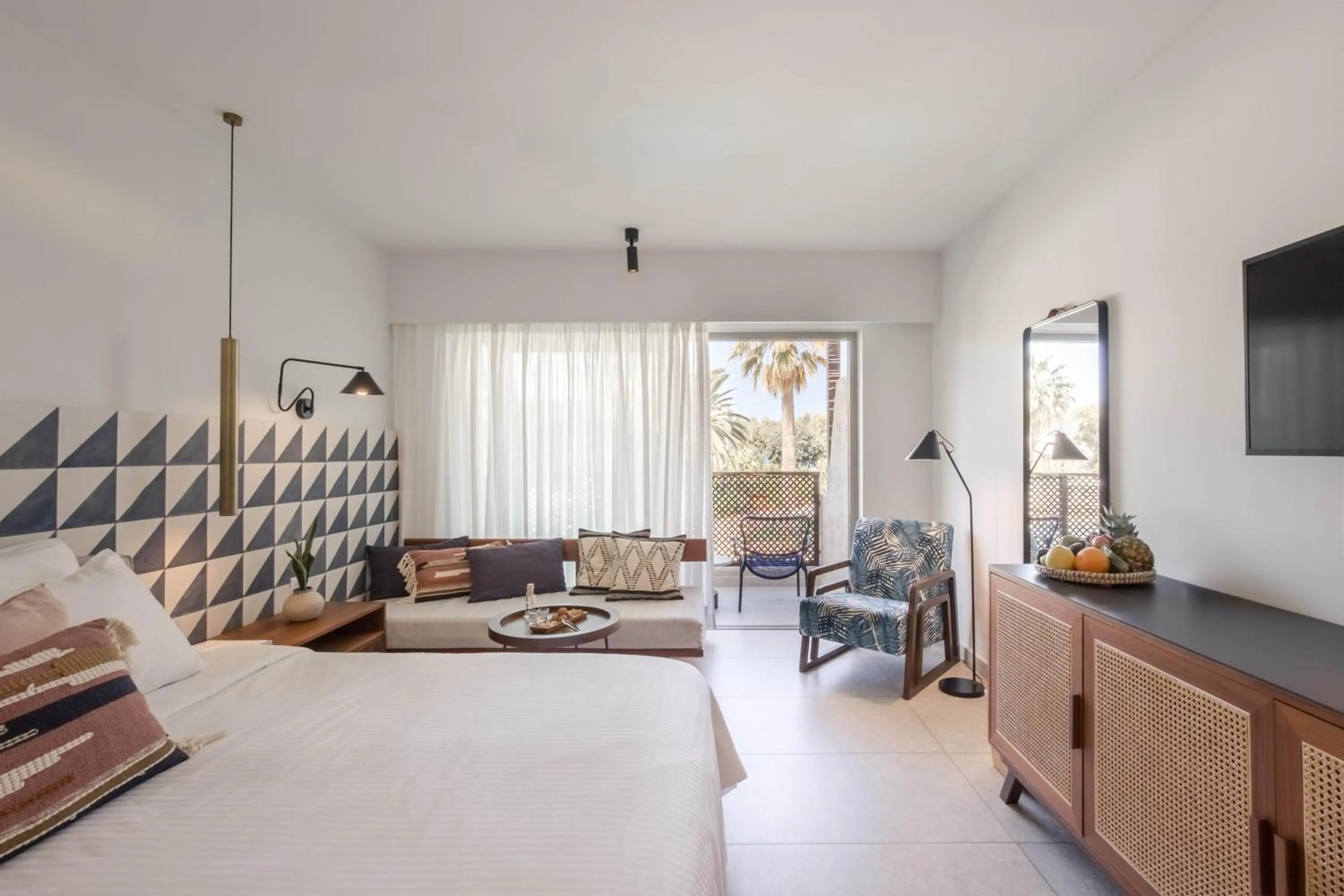 Photo of the whole room, Bed in Phāea Cretan Malia, a Member of Design Hotels