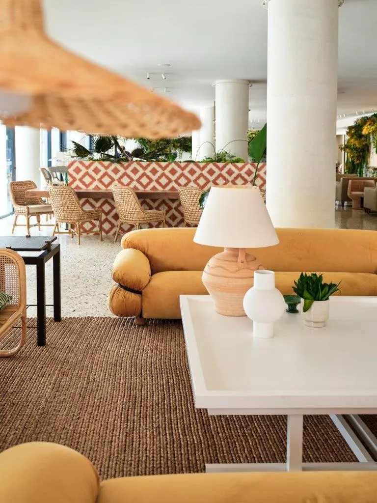 Living room in Phāea Cretan Malia, a Member of Design Hotels
