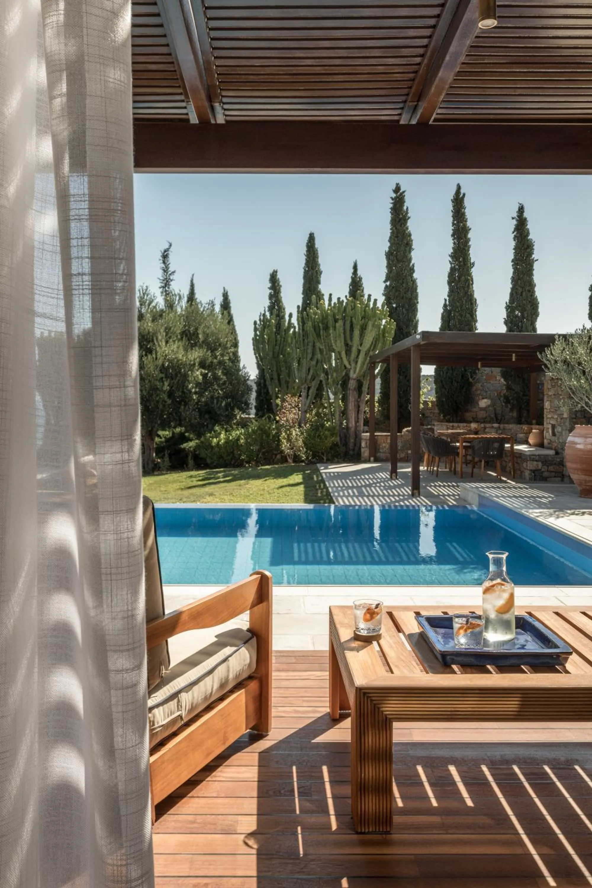 Pool view in Phāea Blue - Small Luxury Hotels of the World