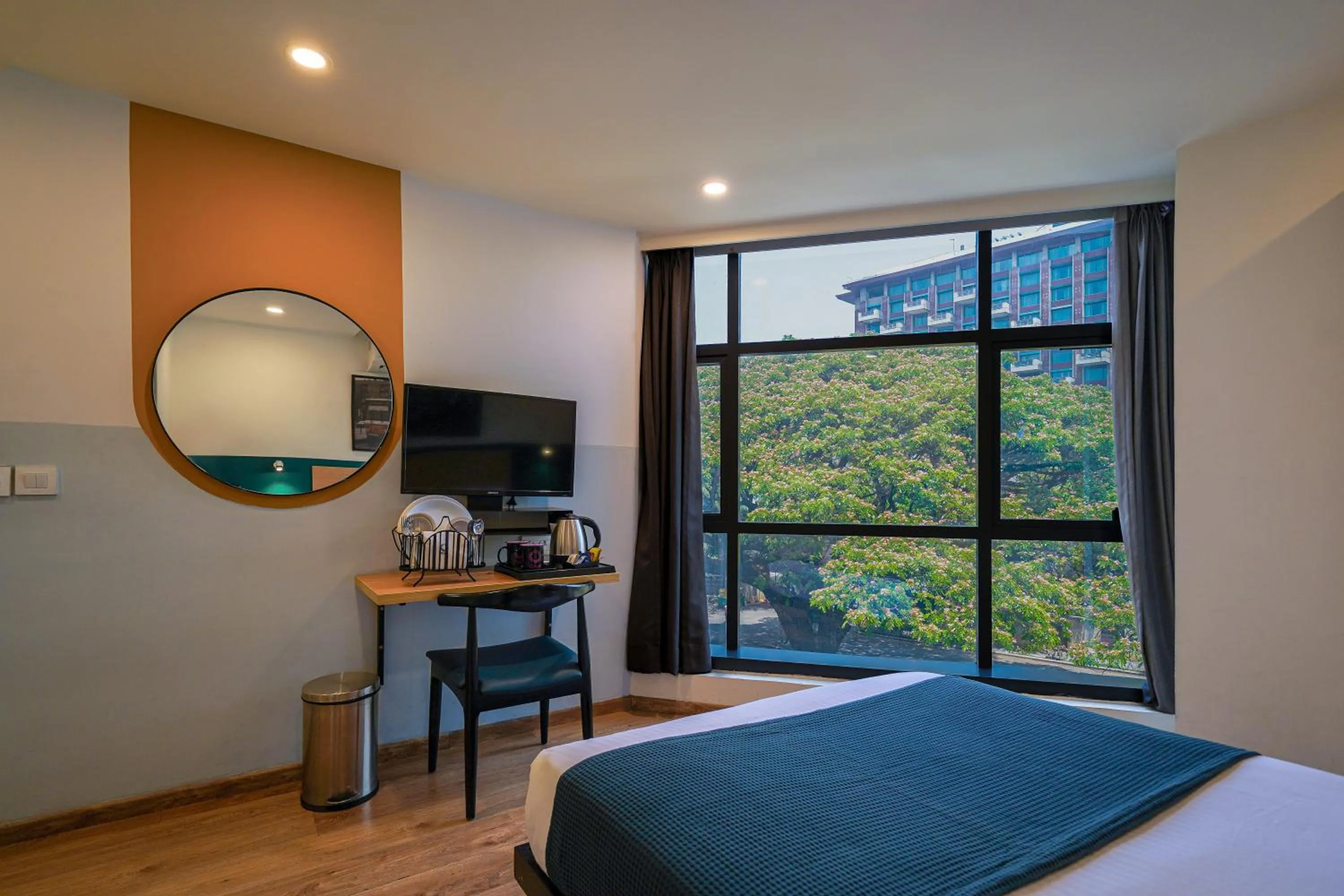 Bed in Olive Zip Richmond Circle by Embassy Group