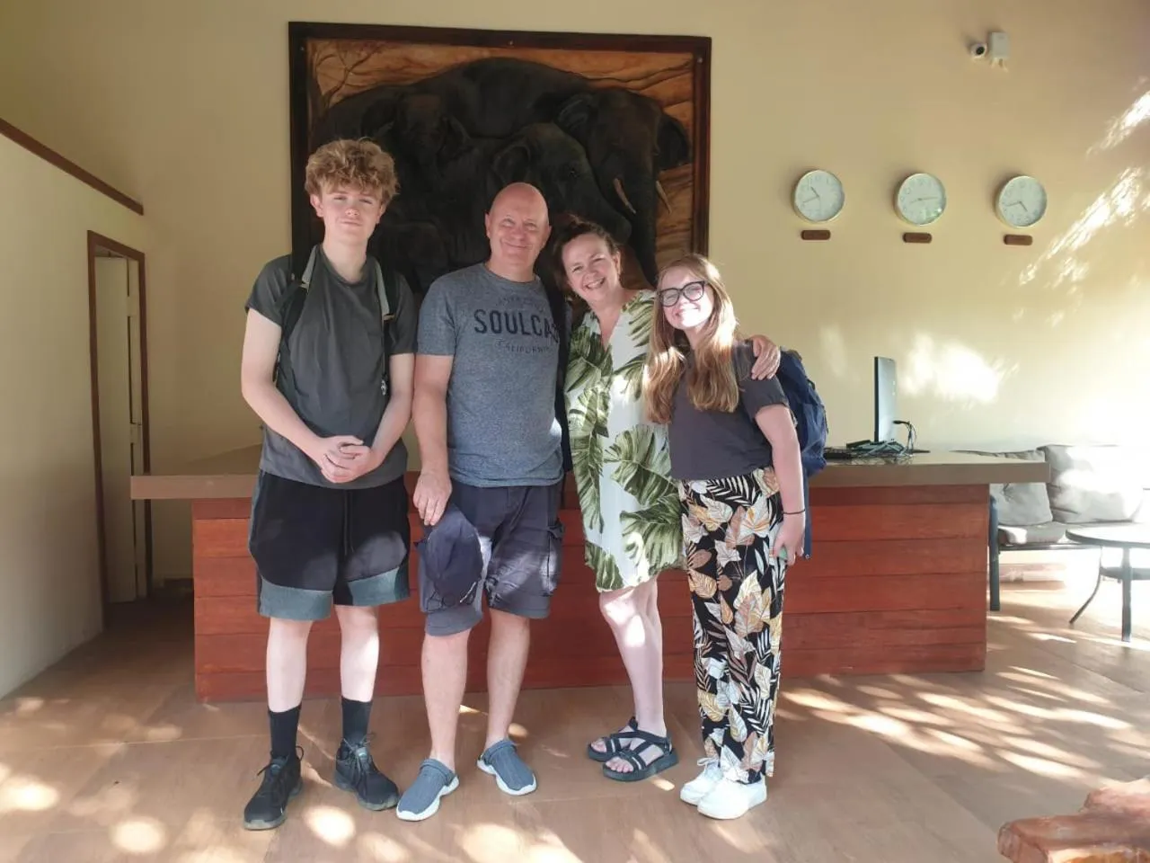 group of guests in Tepraas Sigiriya