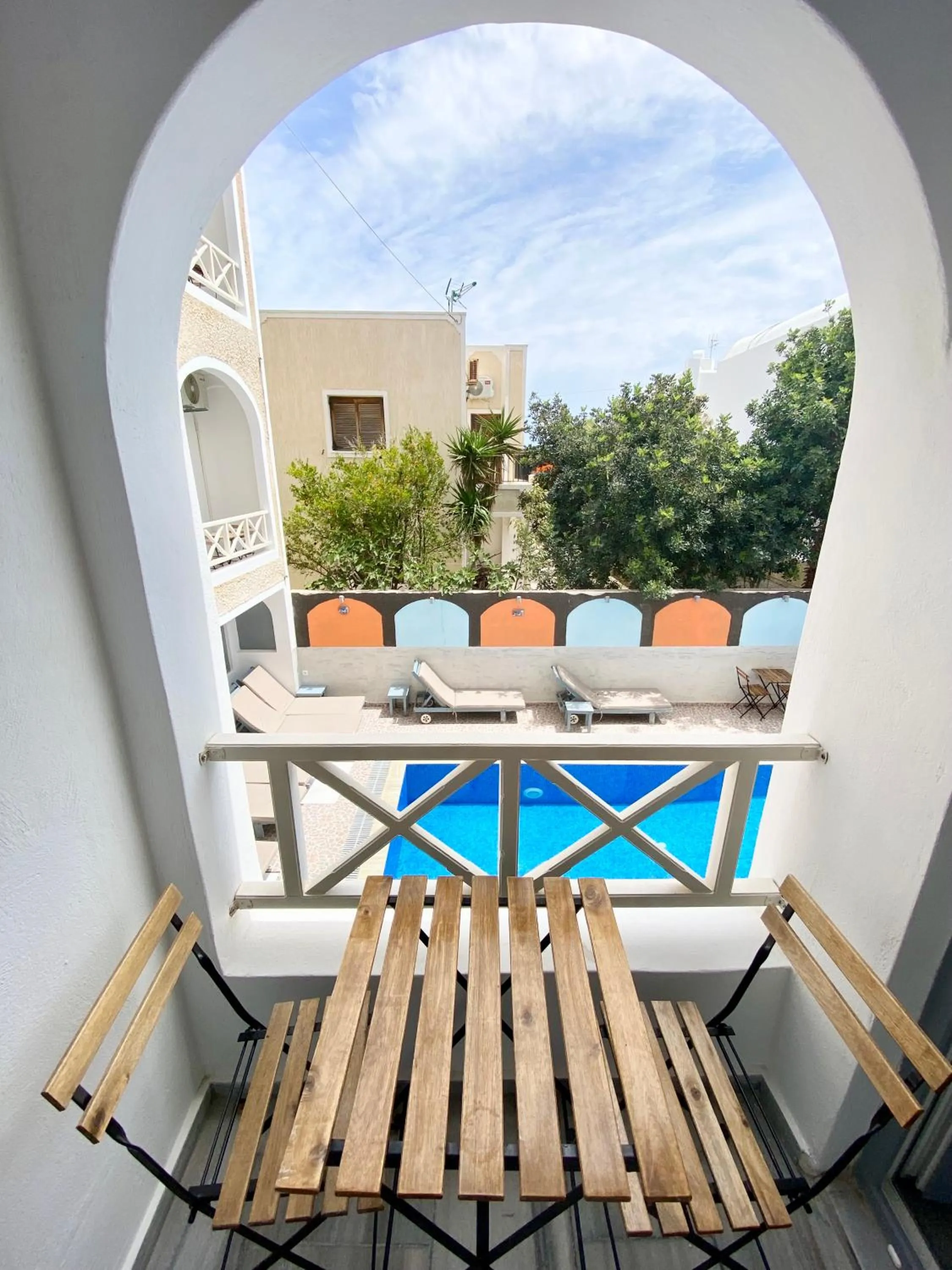 Balcony/Terrace in Anny Studios & Rooms Perissa Beach
