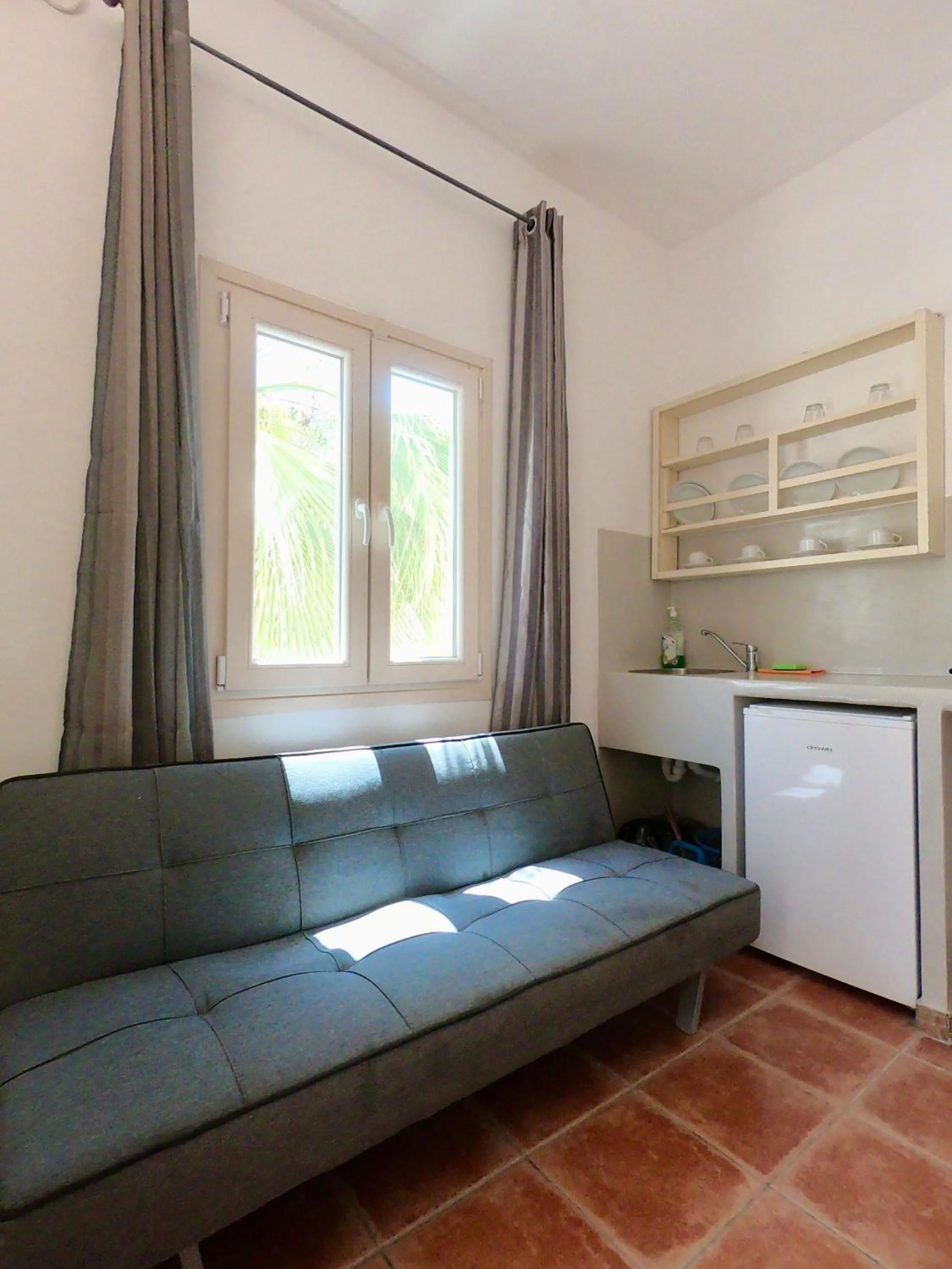 Kitchen or kitchenette in Anny Studios & Rooms Perissa Beach