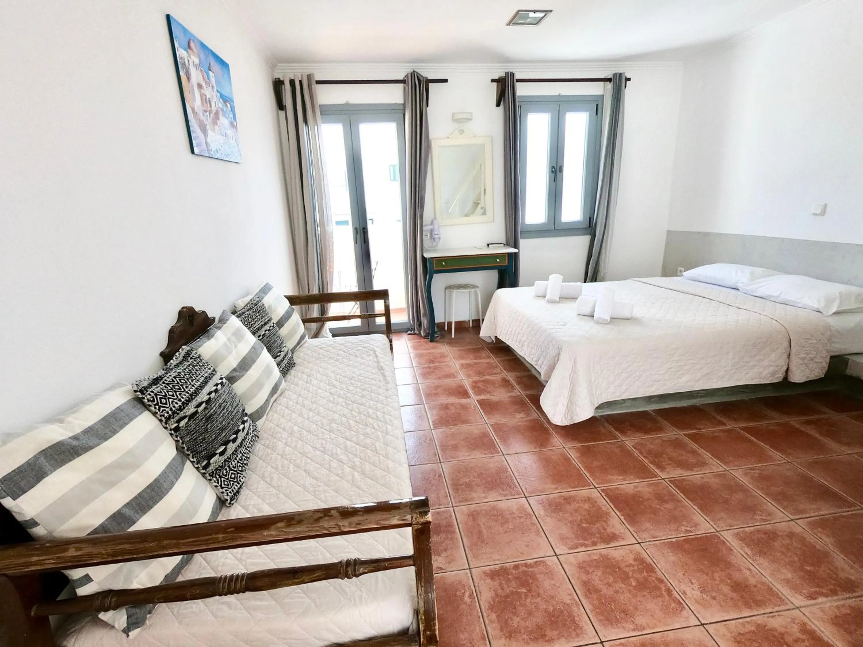 Bedroom, Bed in Anny Studios & Rooms Perissa Beach