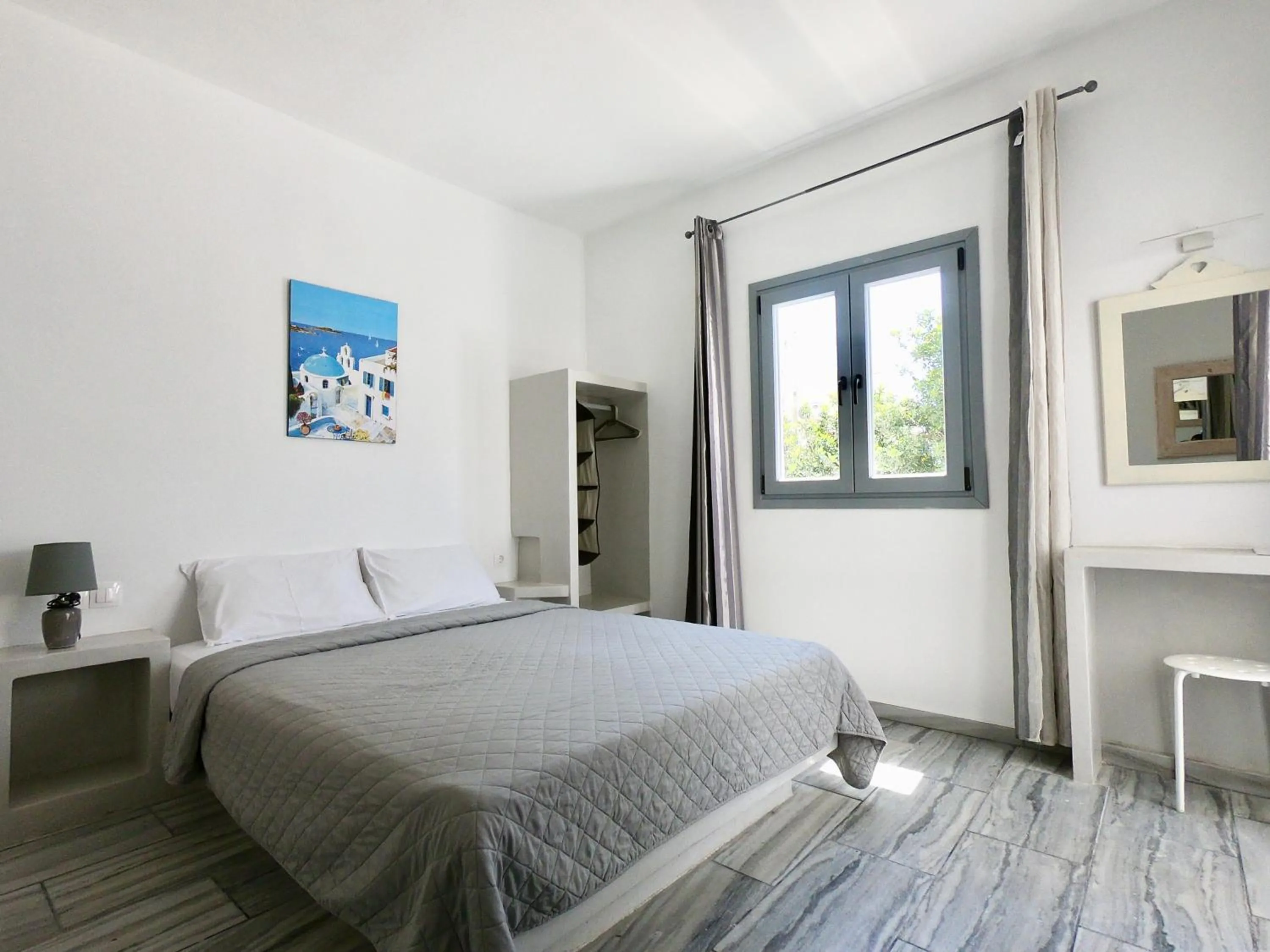 Bedroom, Bed in Anny Studios & Rooms Perissa Beach