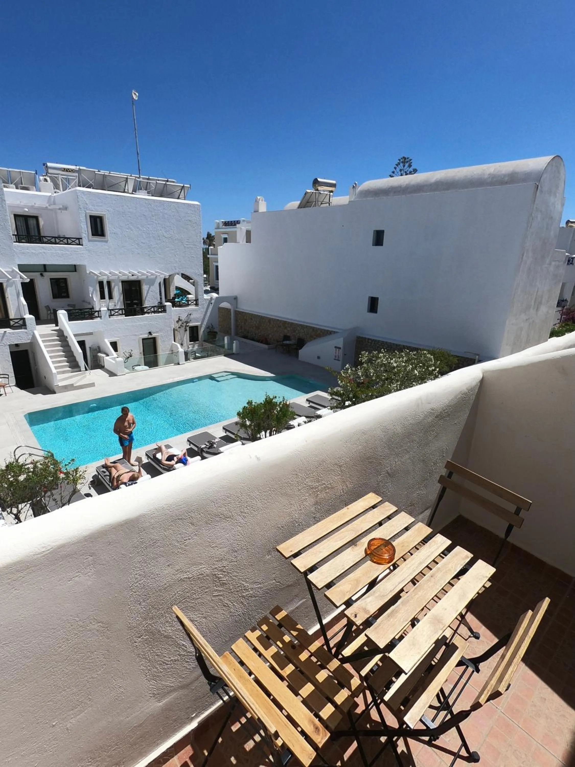 Balcony/Terrace in Anny Studios & Rooms Perissa Beach