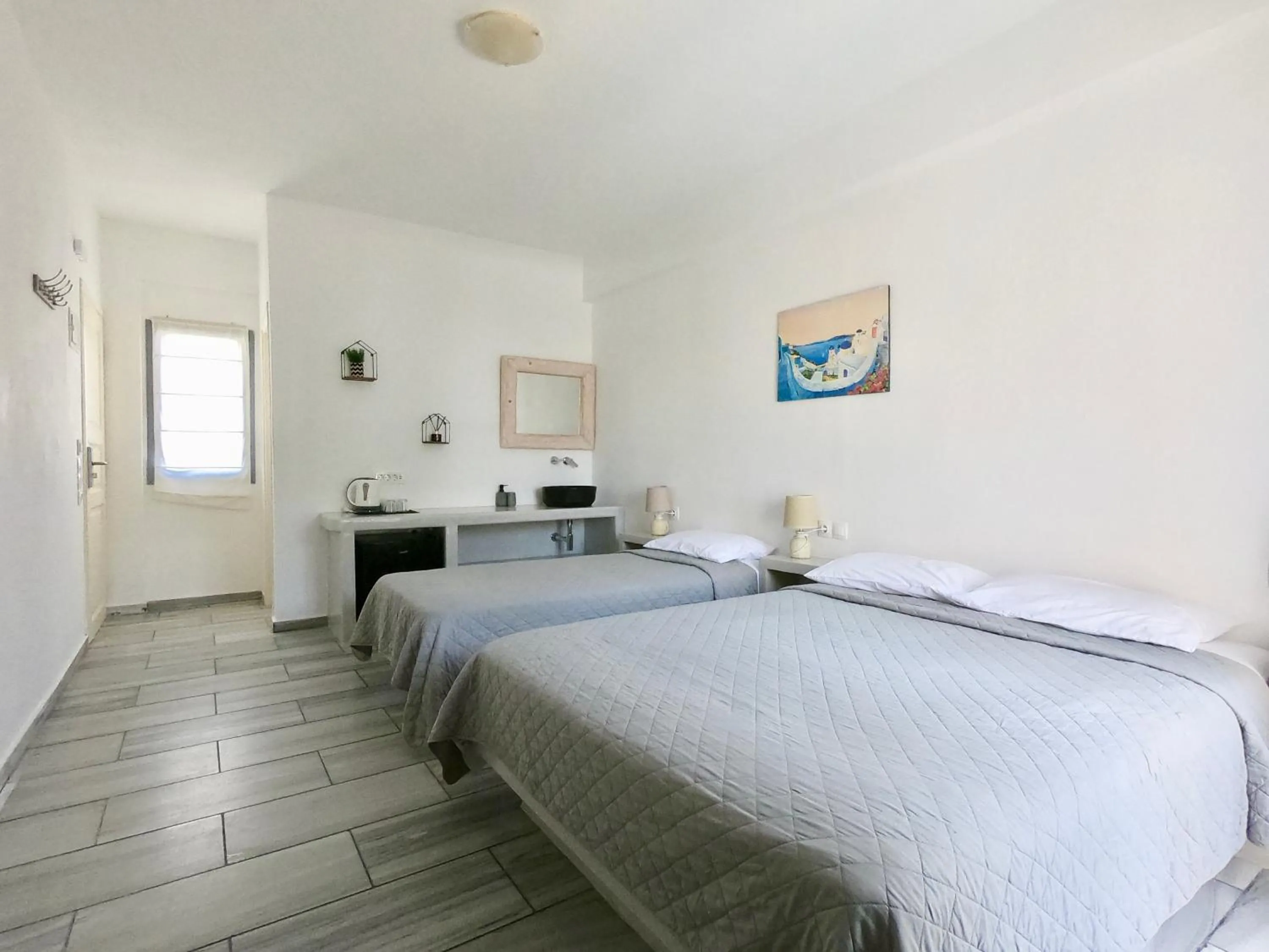 Bedroom, Bed in Anny Studios & Rooms Perissa Beach