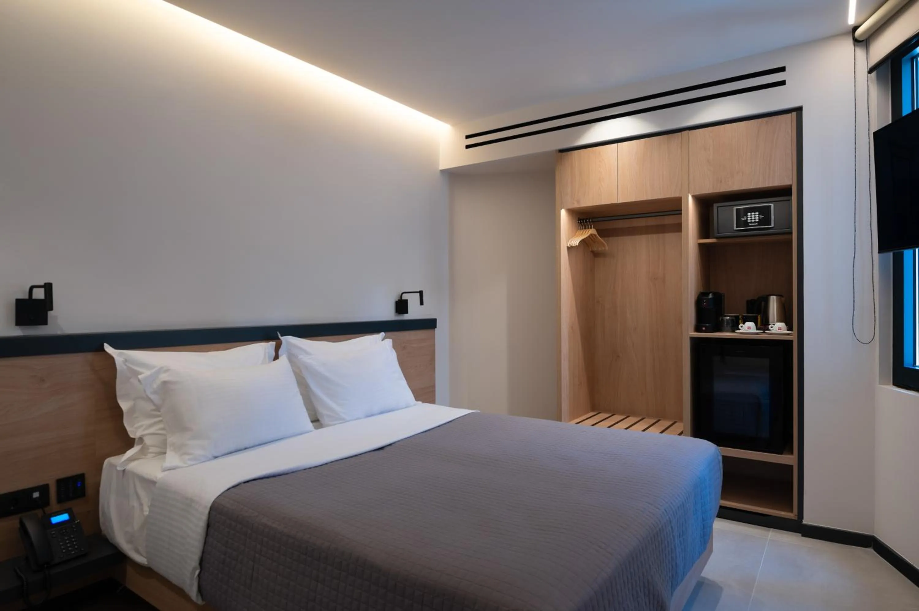 Bed in Nema Hotel Athens