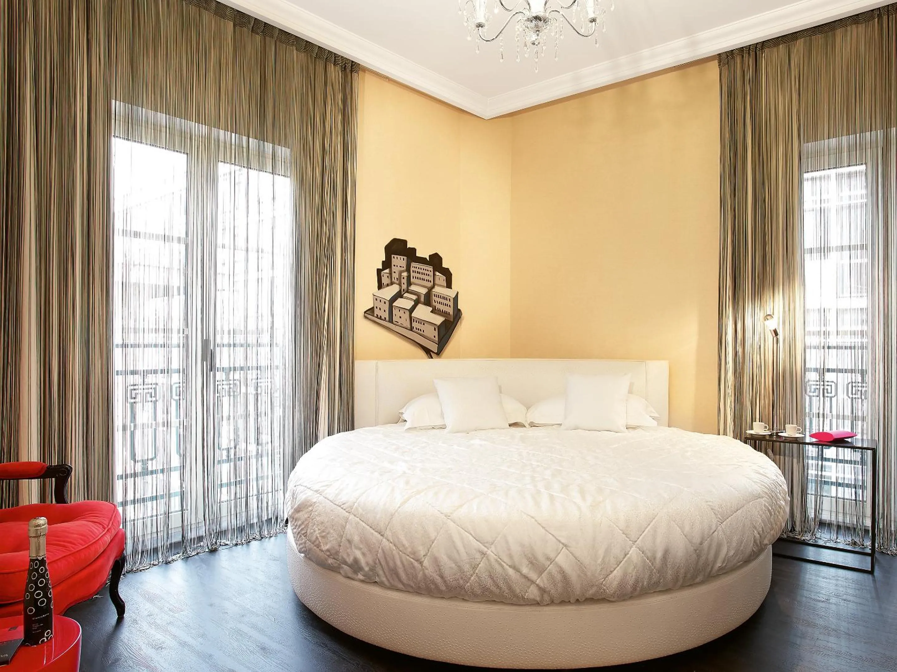 Bed in Grecotel Pallas Athena