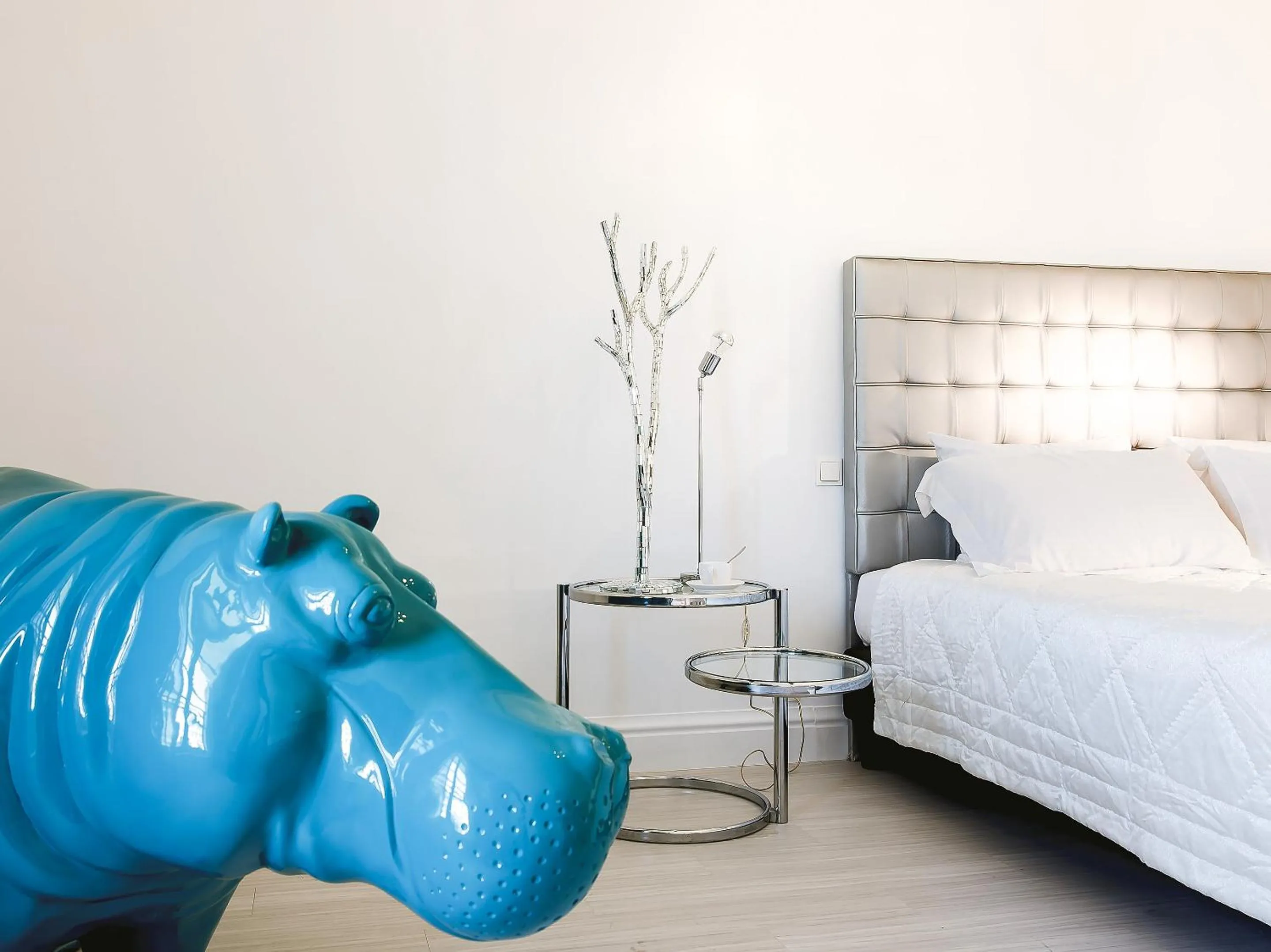 Decorative detail, Bed in Grecotel Pallas Athena