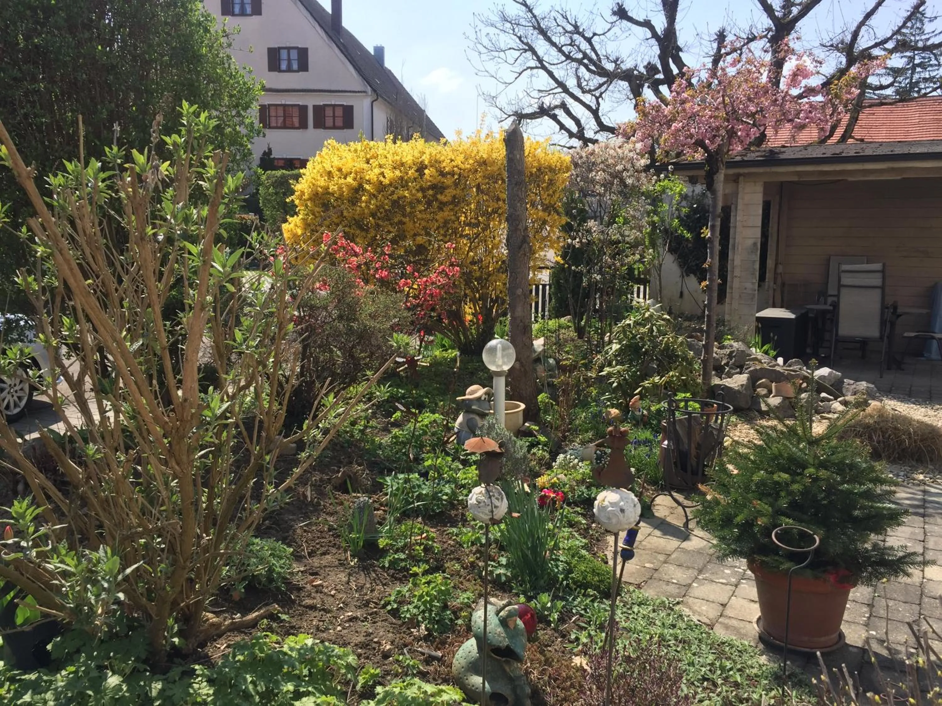 Garden view in Apartmentvermietung Ingrid Bolkart - Vöhlino 2
