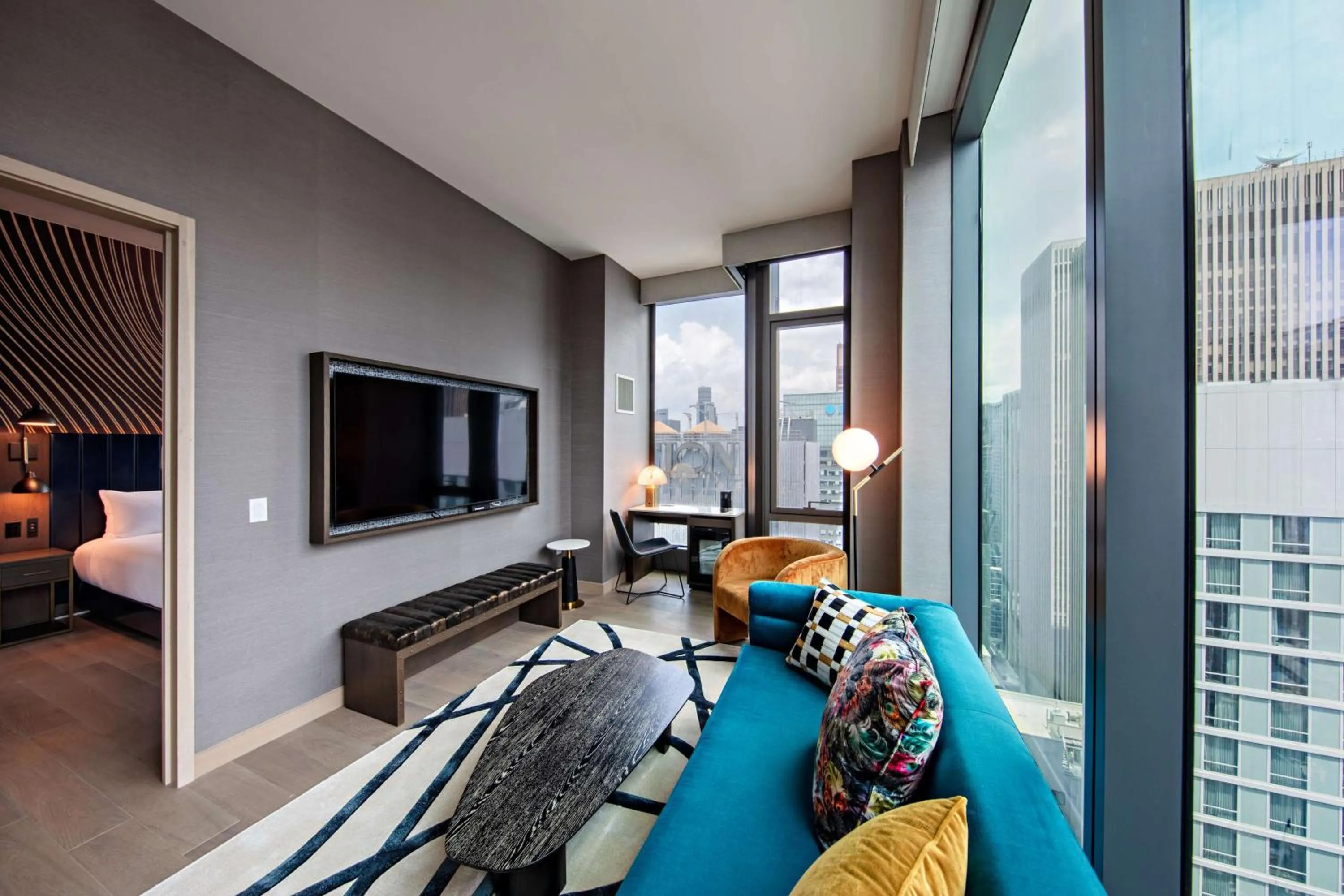 Living room in Tempo By Hilton New York Times Square