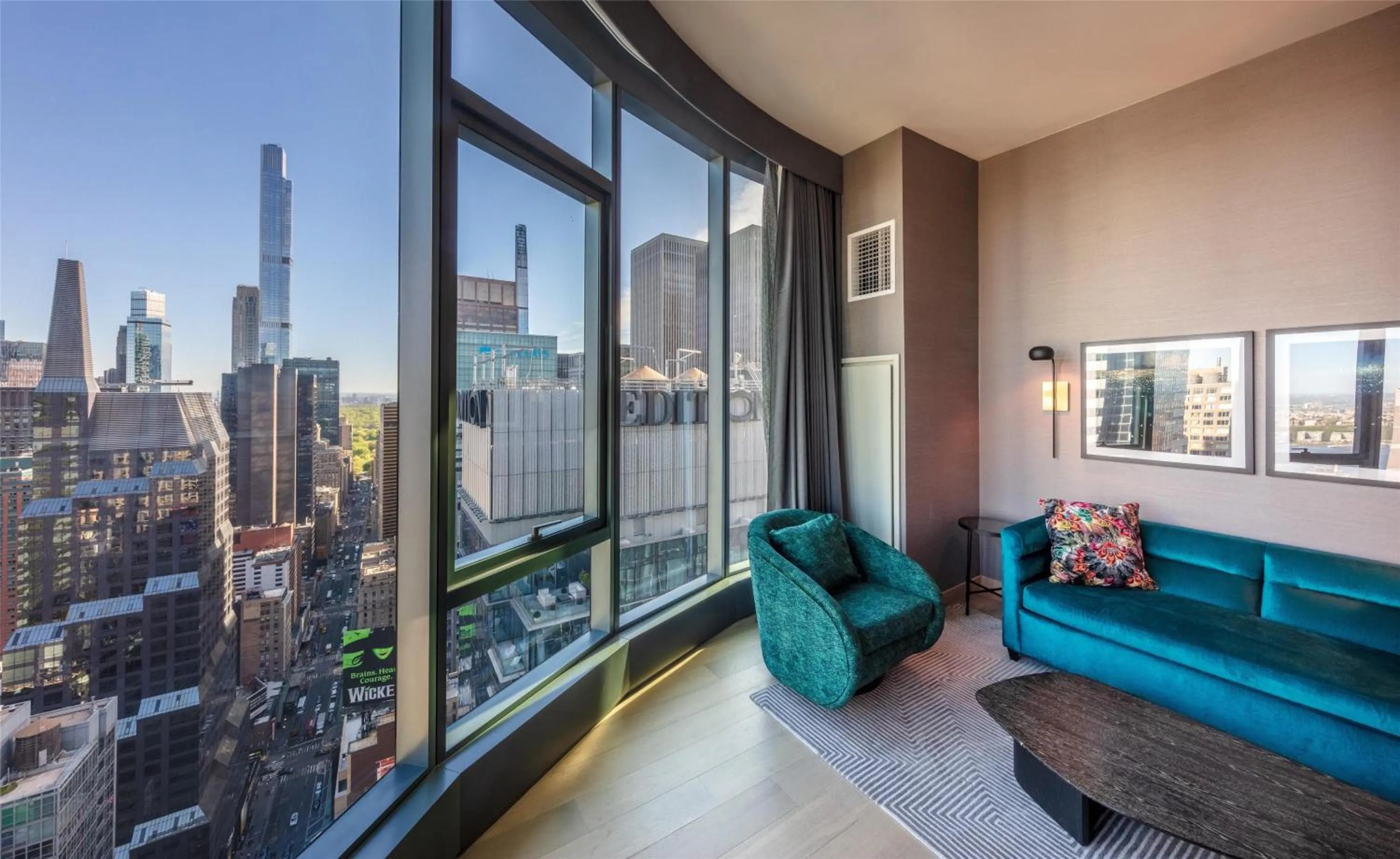 Living room in Tempo By Hilton New York Times Square