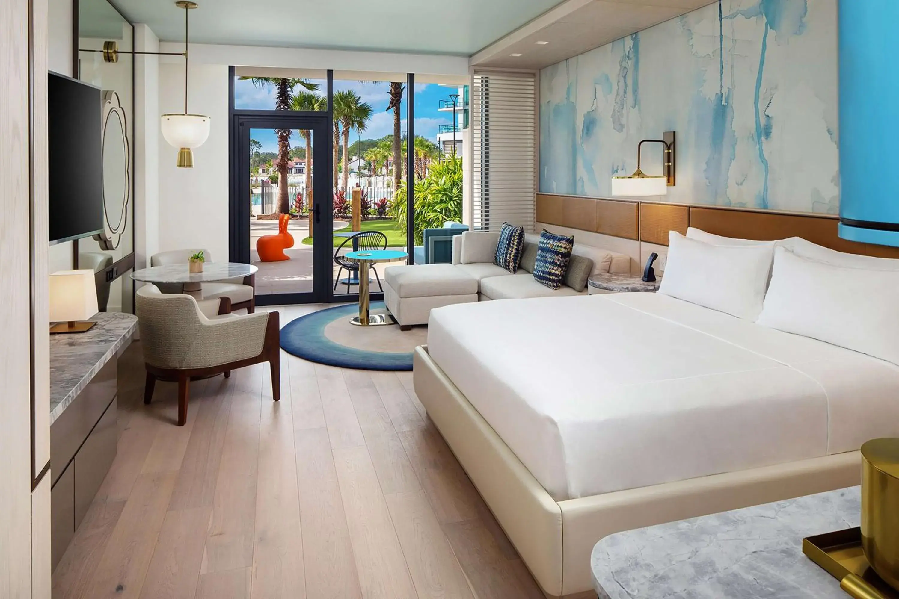 King Room with Patio and Poolside in Conrad Orlando King Room with Patio and Poolside in Conrad Orlando