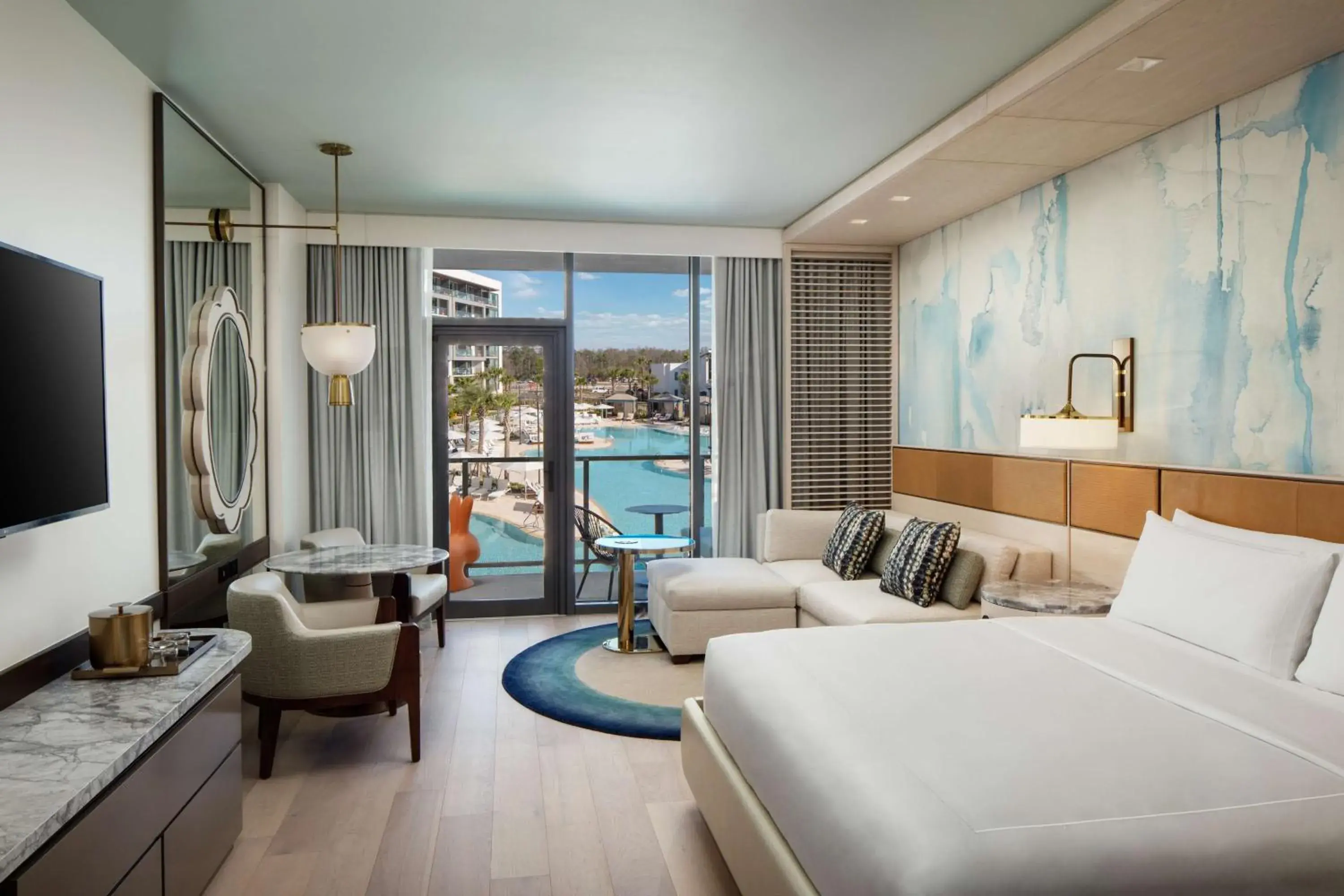 King Room with Balcony and Pool View in Conrad Orlando King Room with Balcony and Pool View in Conrad Orlando