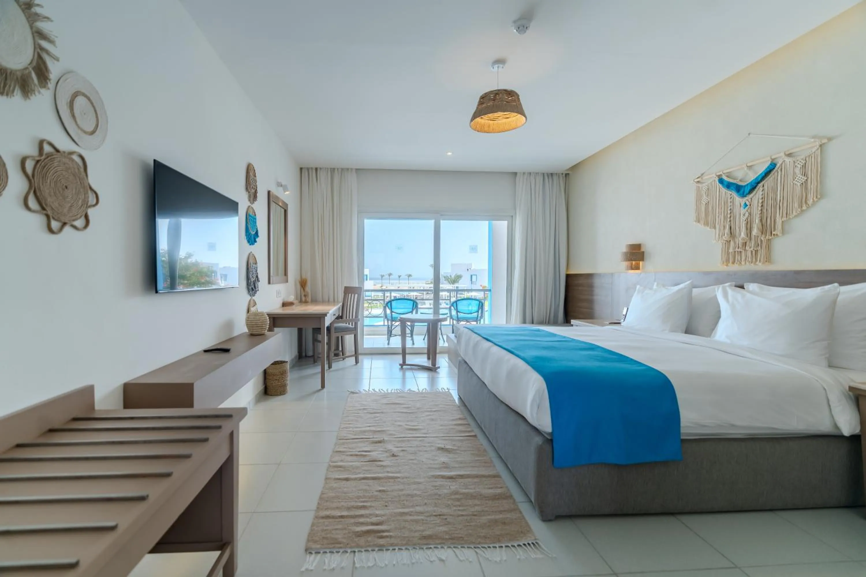 Bed in Casa Blue Resort