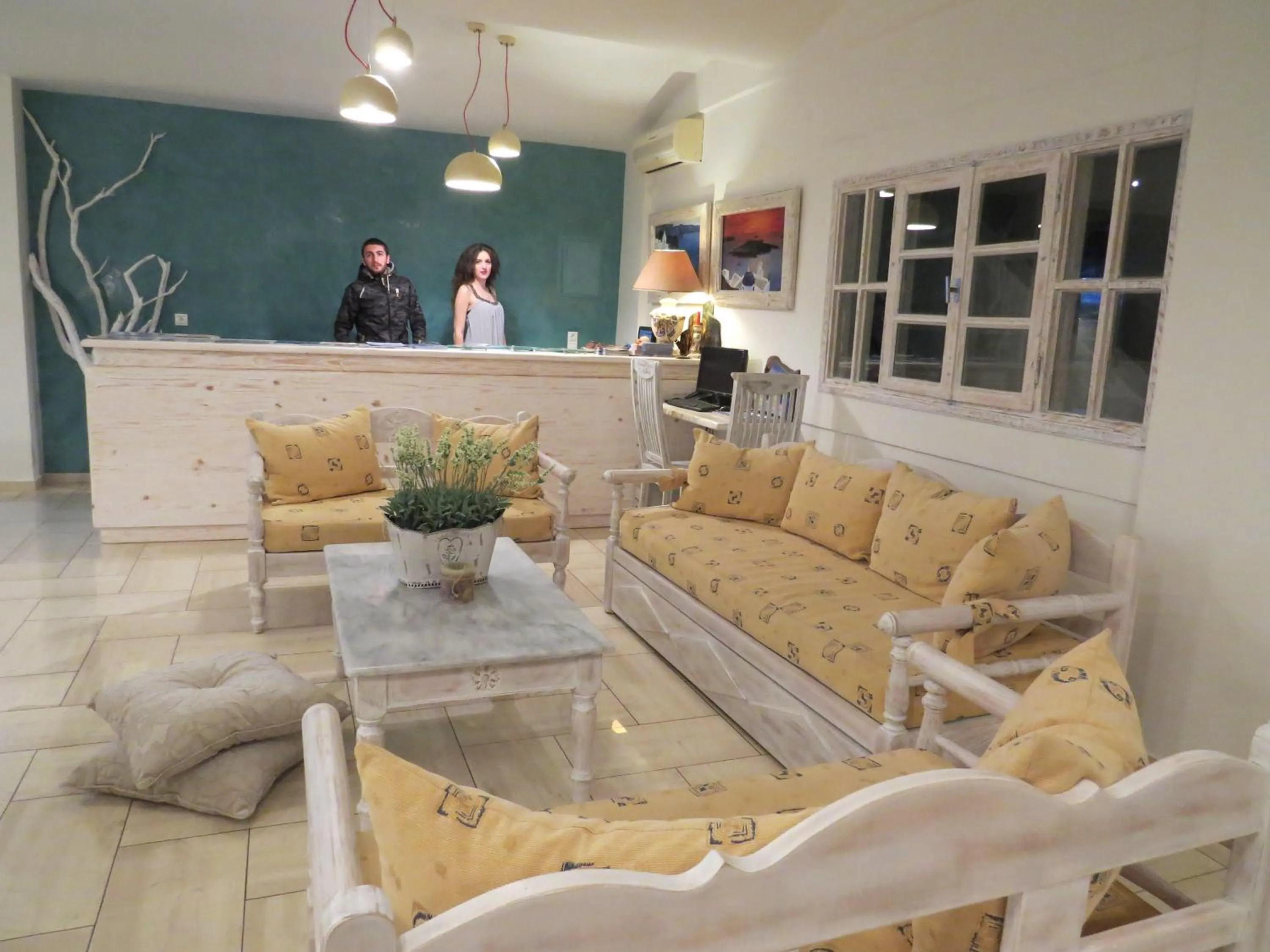 Lobby or reception in Villa Manos Hotel