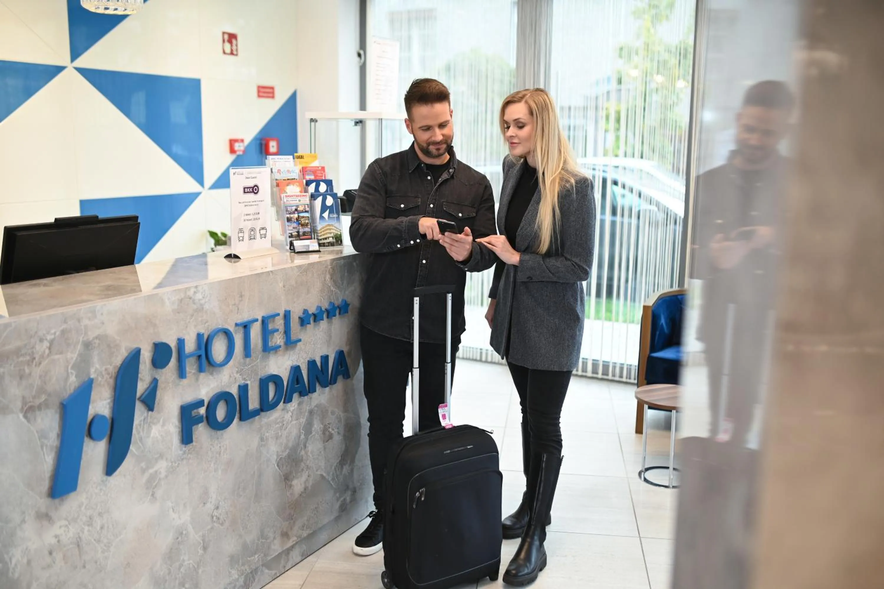 Lobby or reception in Hotel Foldana
