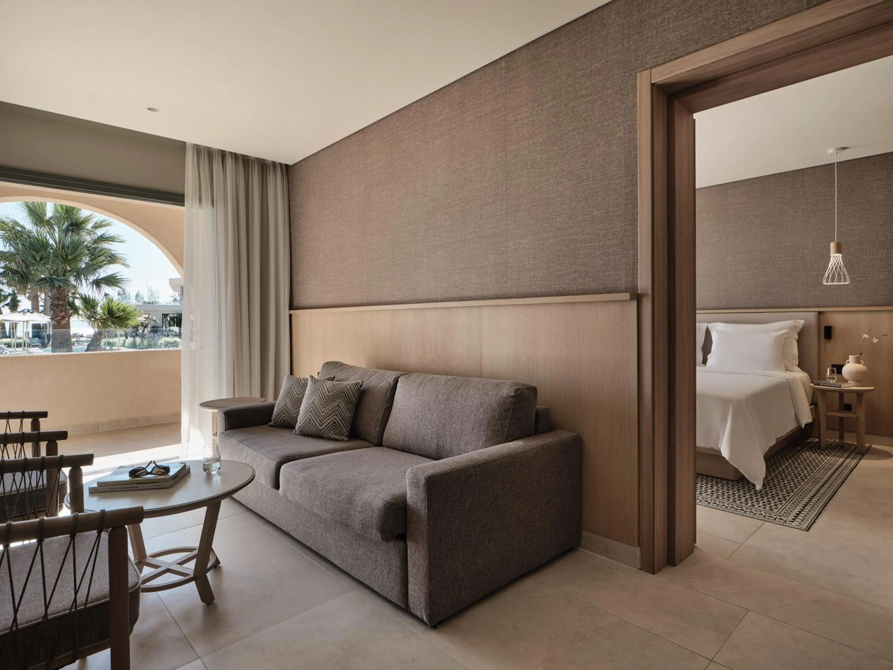 Seating area, Bed in Cora Hotel & Spa