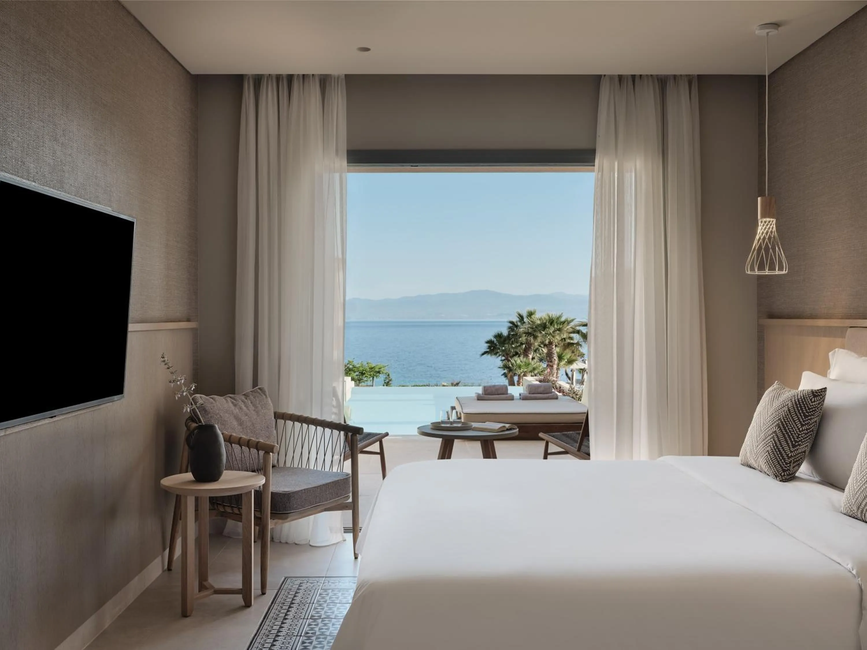 View (from property/room), Bed in Cora Hotel & Spa