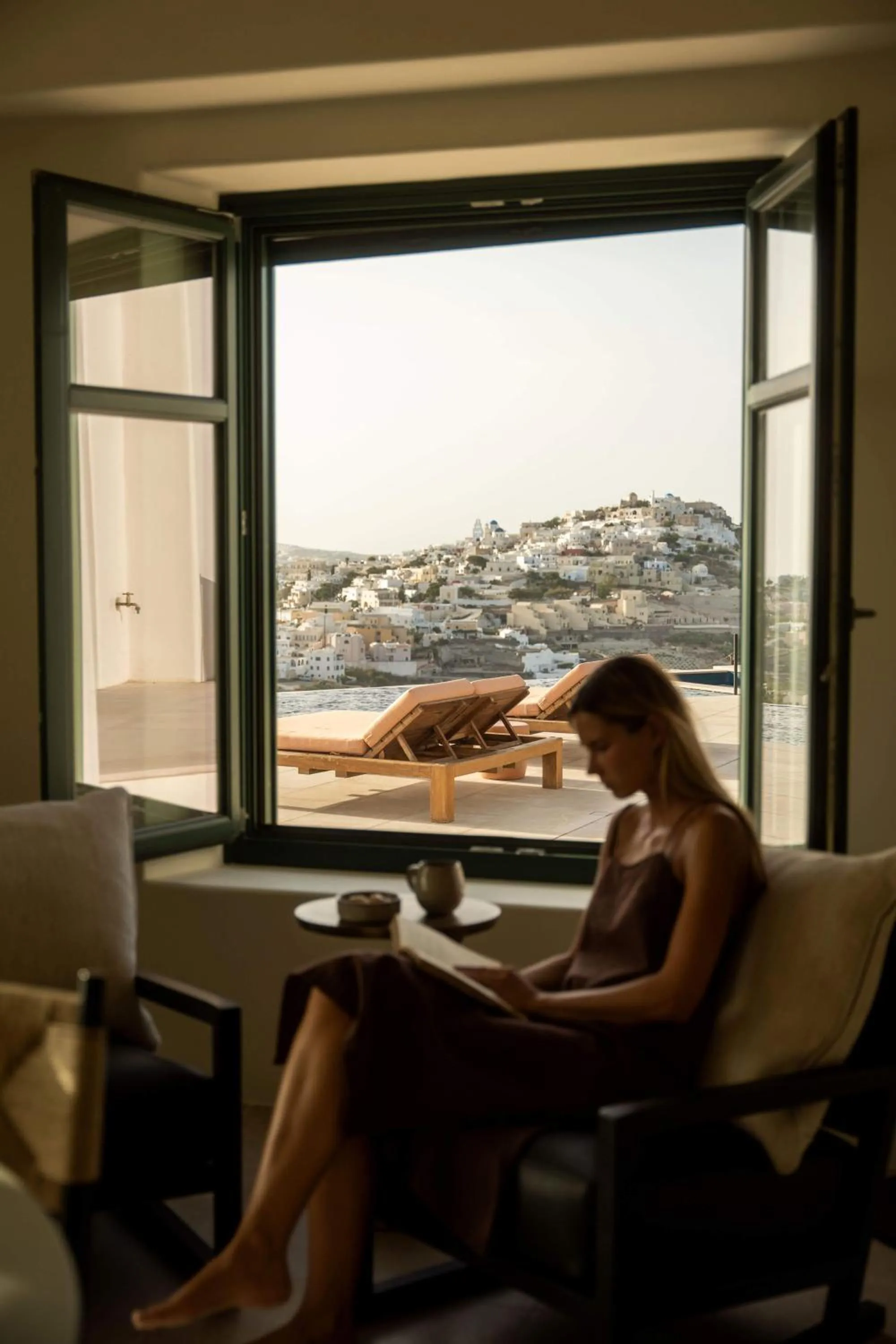 Natural landscape in Patina Vivera Estate Santorini