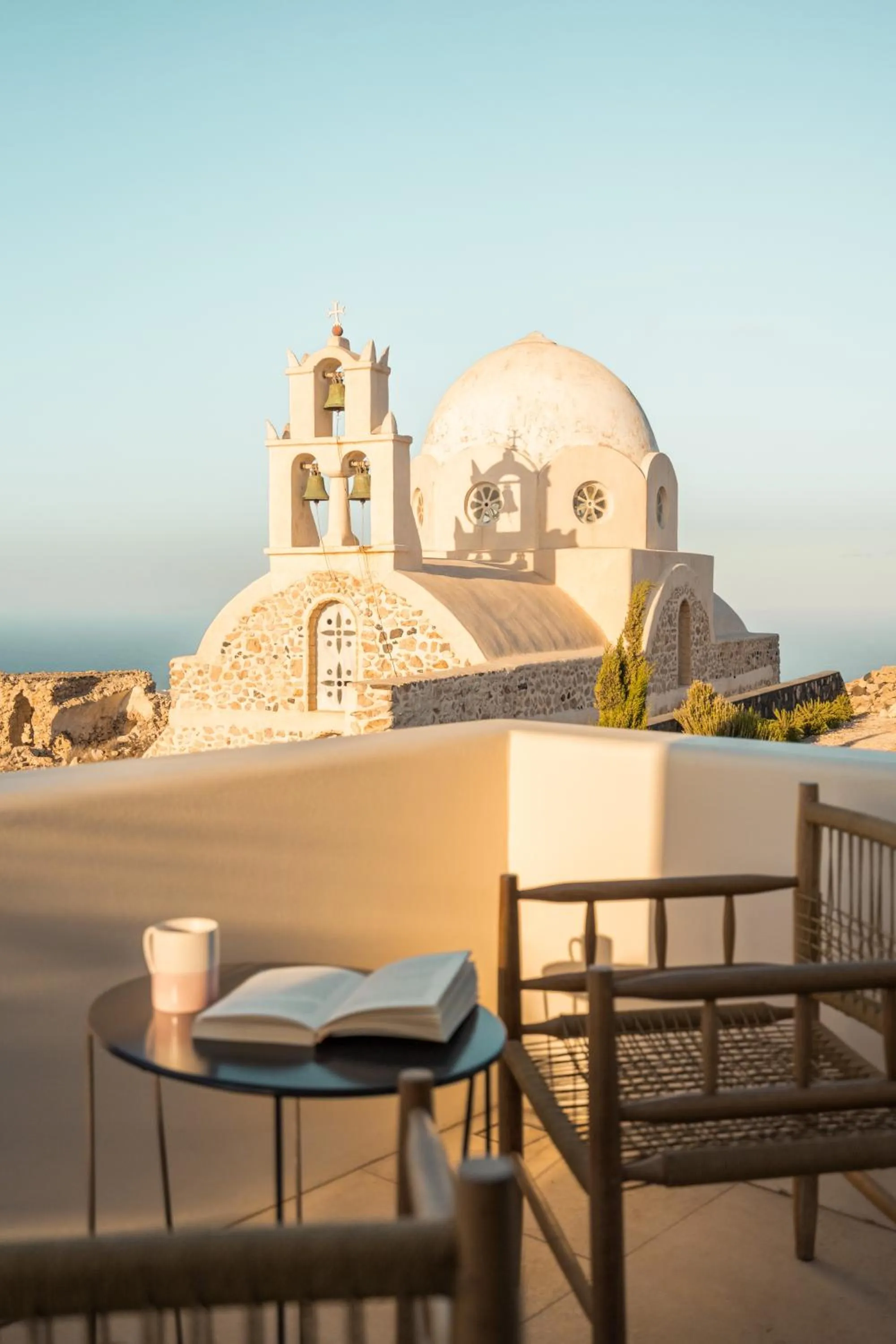 Natural landscape in Patina Vivera Estate Santorini