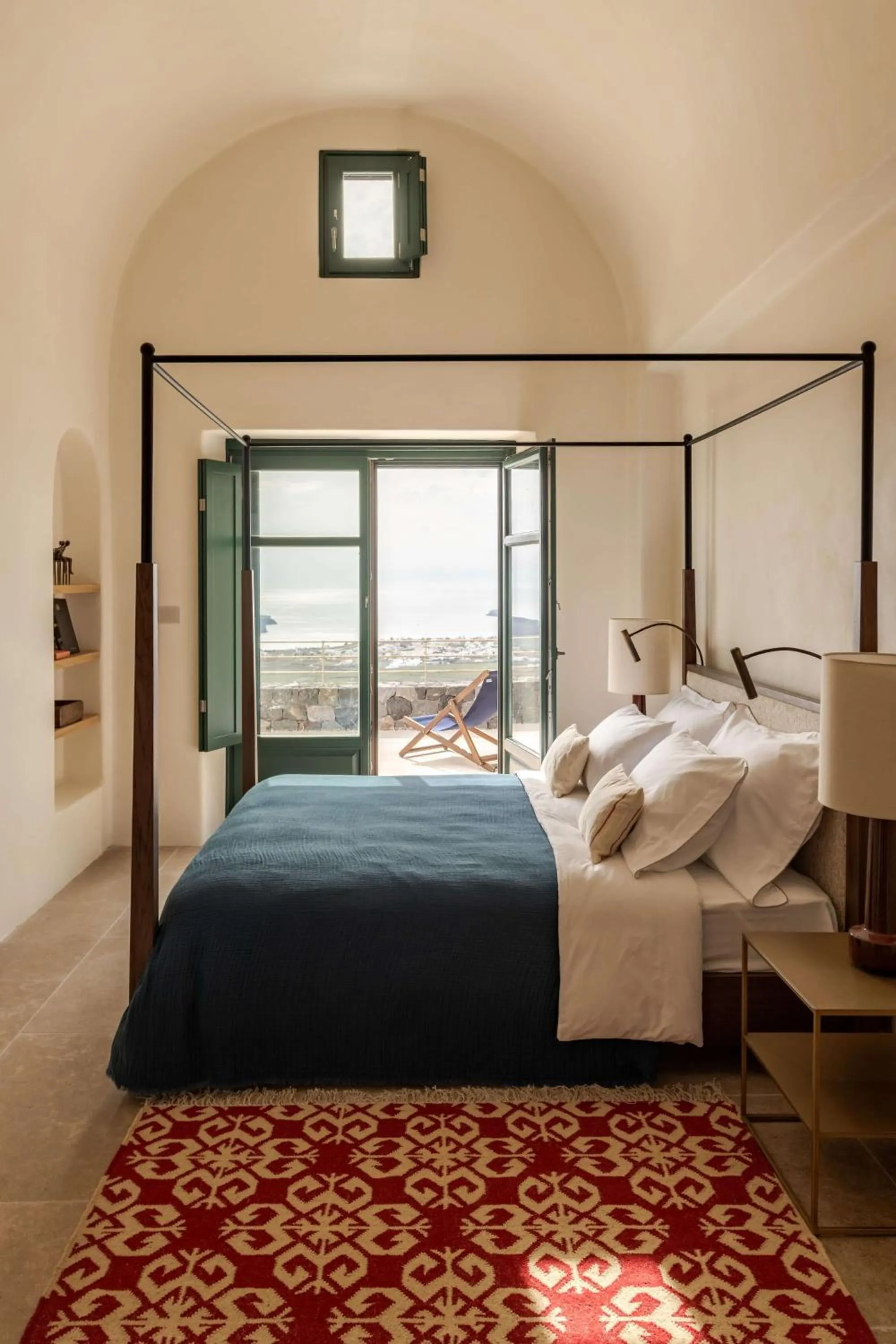 Bedroom, Bed in Patina Vivera Estate Santorini