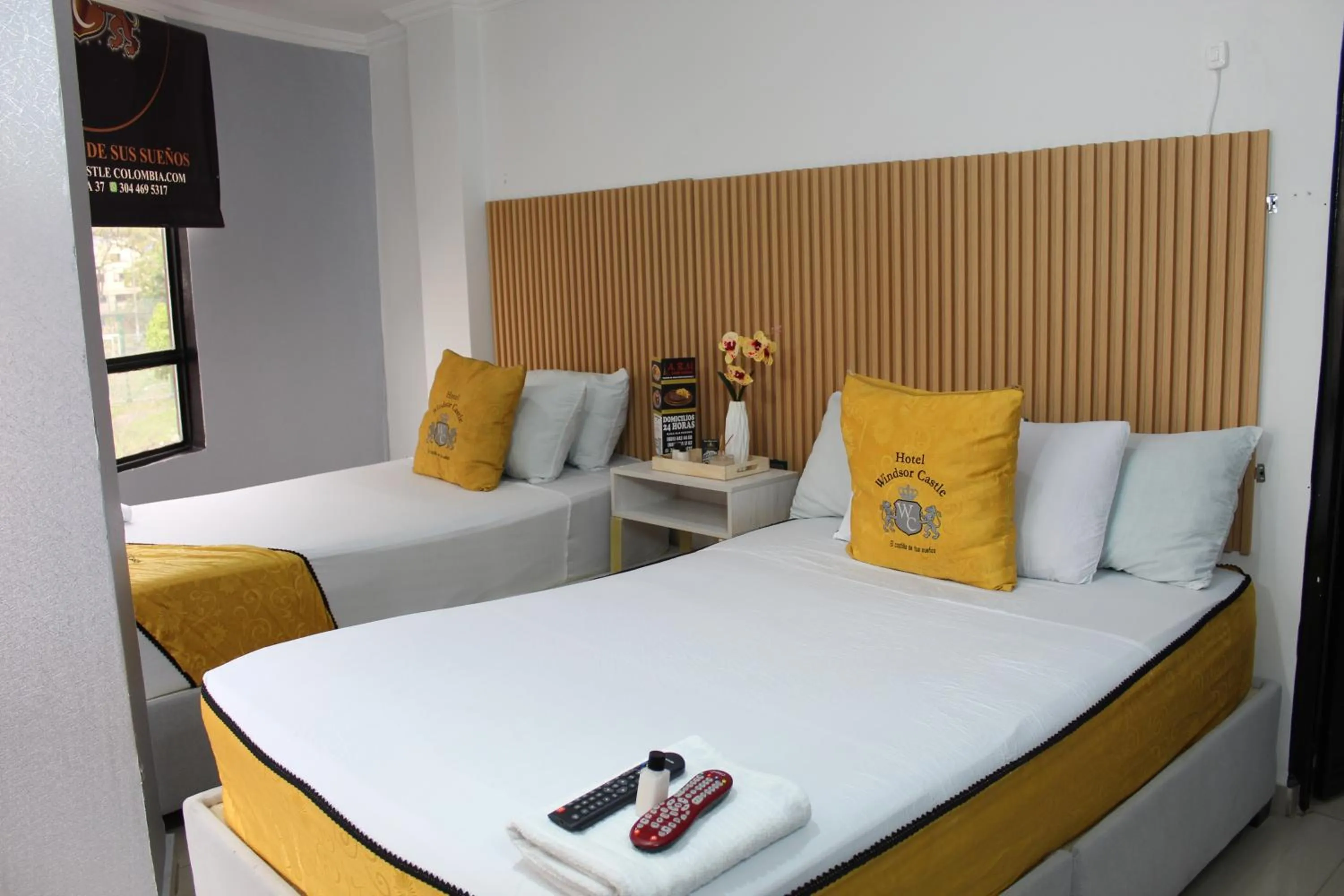 Bed in Hotel Windsor Castle Bogotá