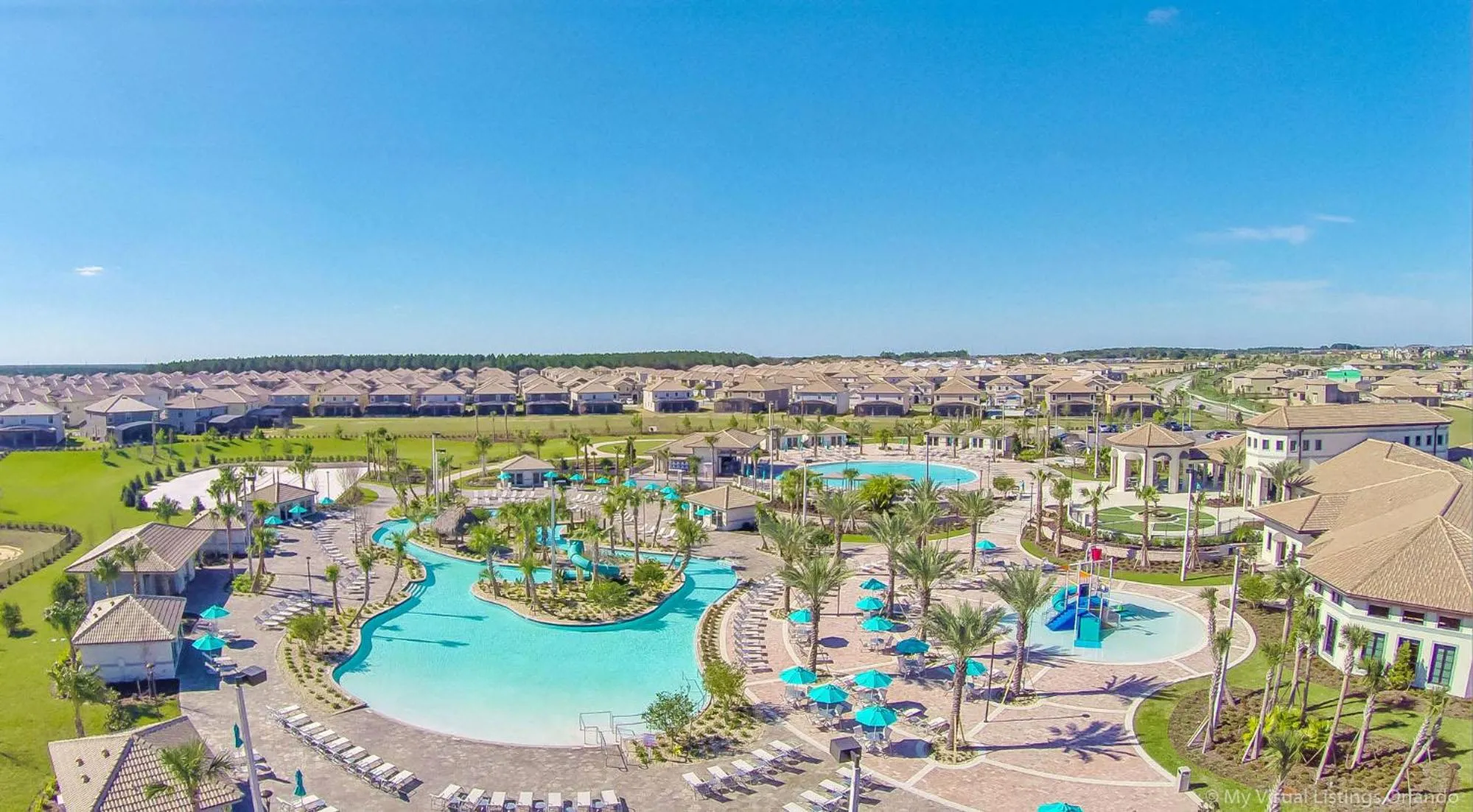 Pool view in Stunning 8BR Home with BBQ Pool and Theater