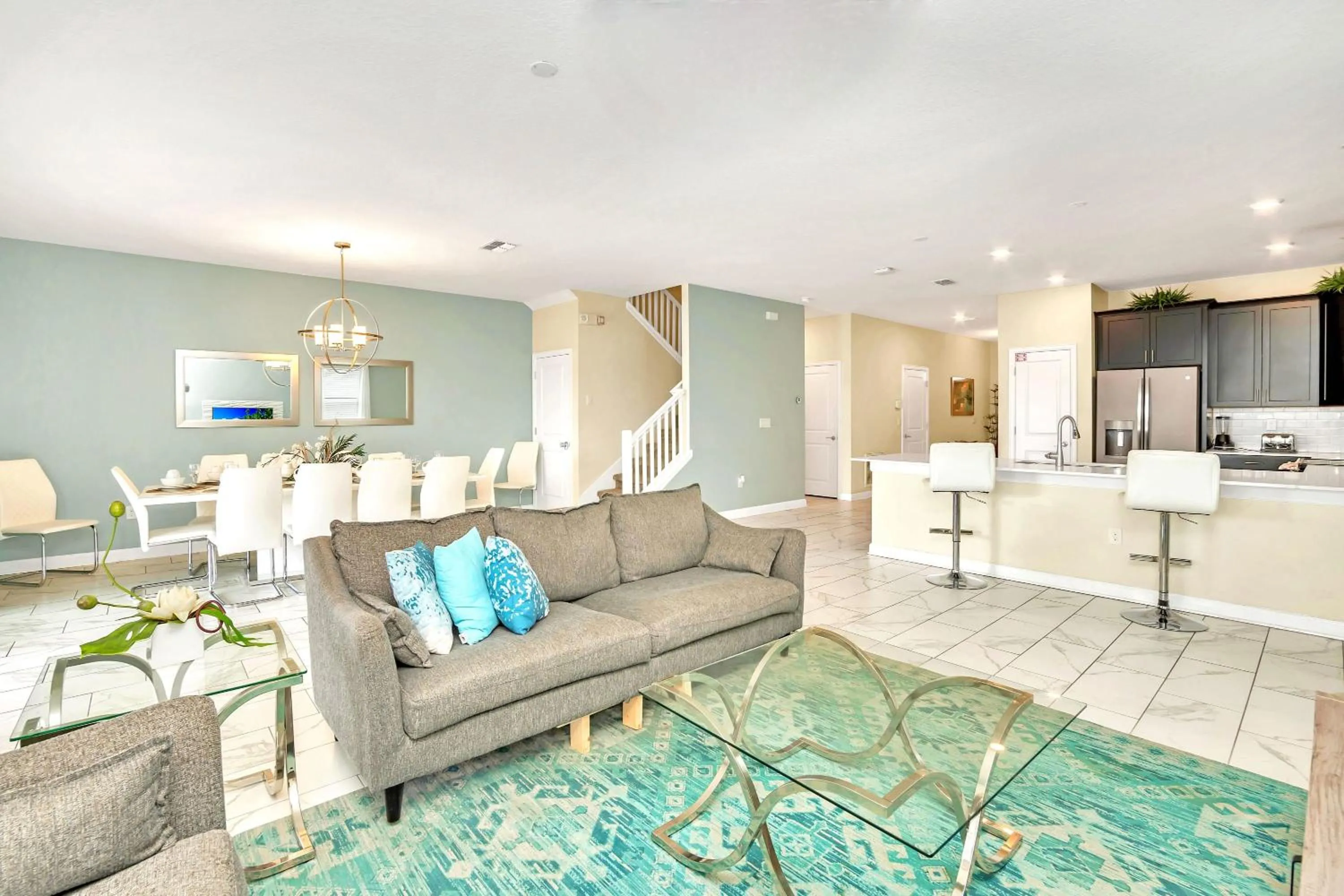 Seating area in Stunning 8BR Home with BBQ Pool and Theater