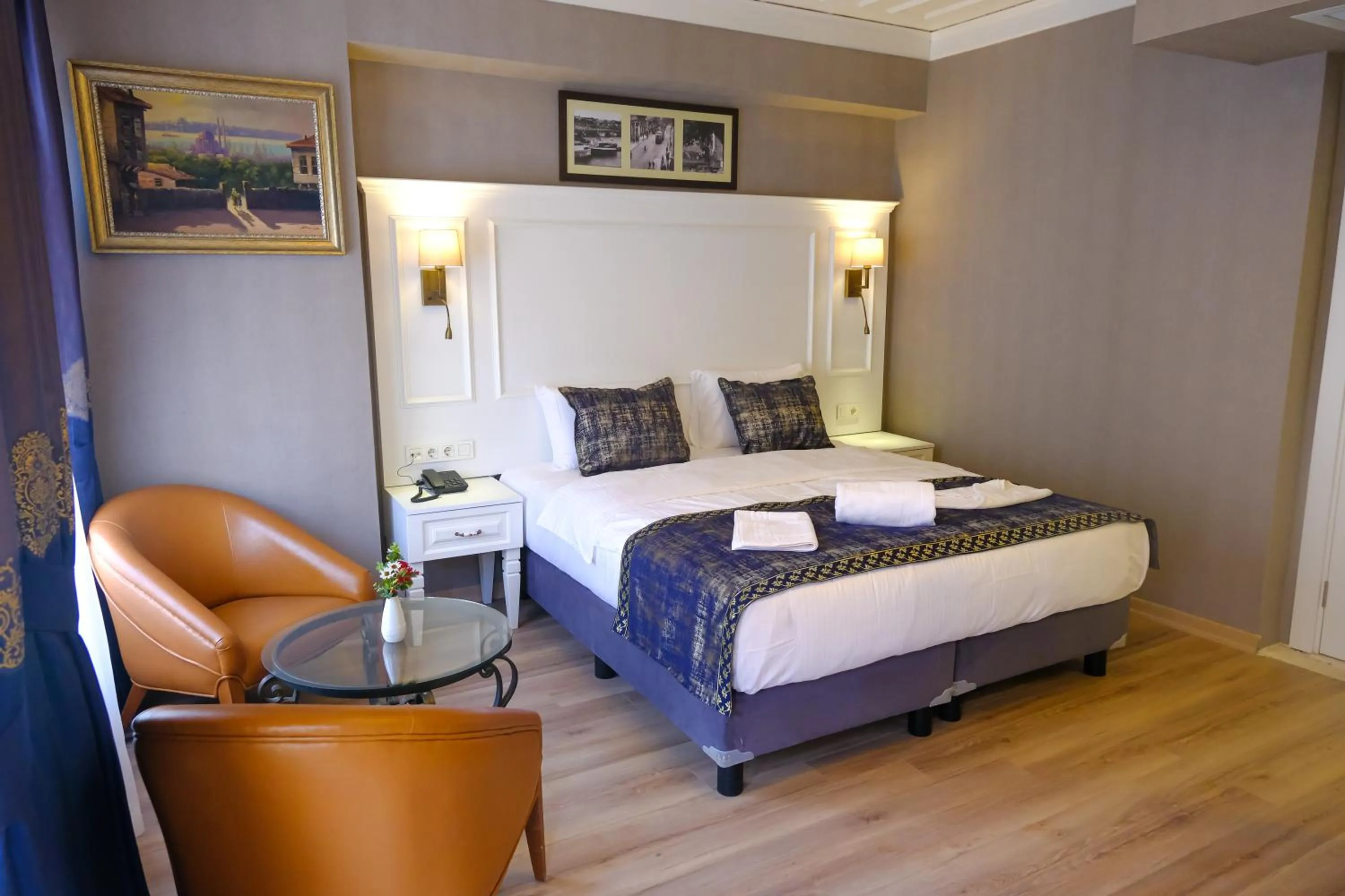 Bed in Olympos Garden Hotel