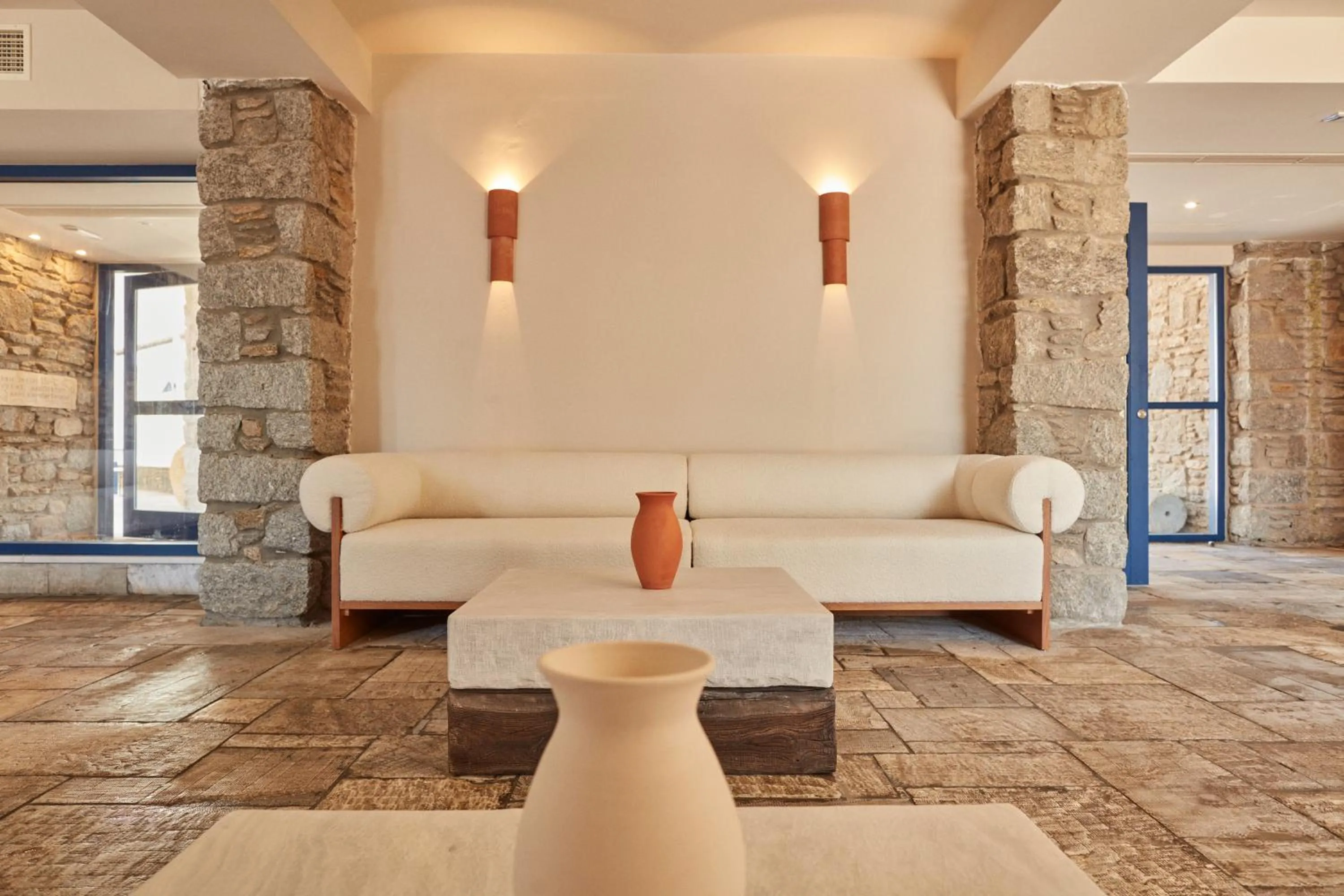 Lobby or reception in Mykonos Theoxenia, a Member of Design Hotels